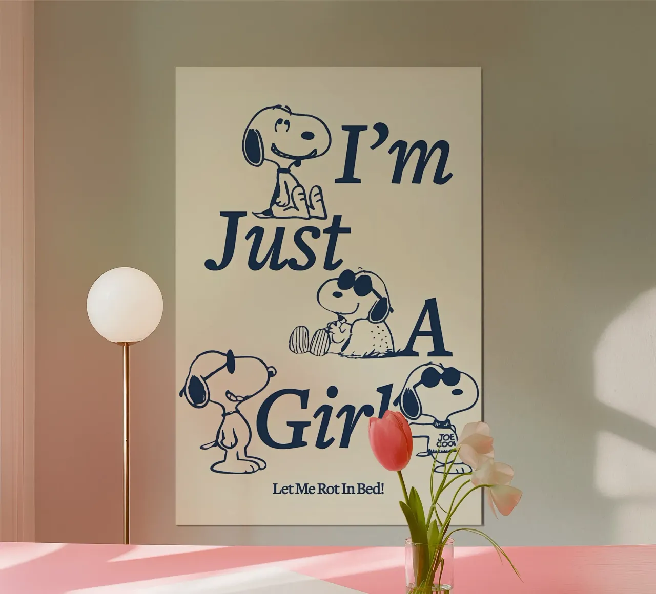 Sono solo una ragazza poster con telaio in plastica da bonglantrungmuoi