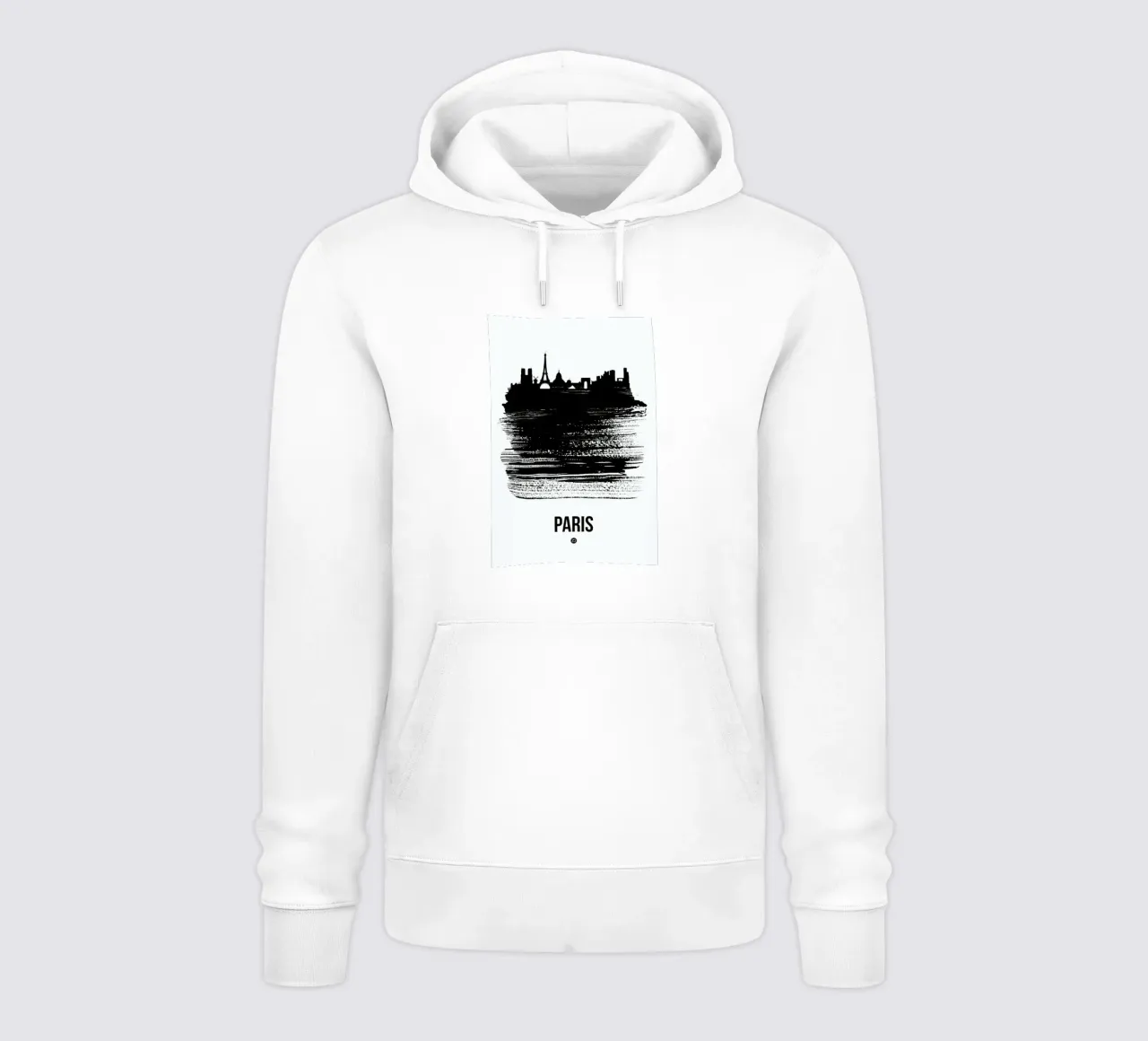 Paris Skyline Brush Stroke felpa con cappuccio da Naxart