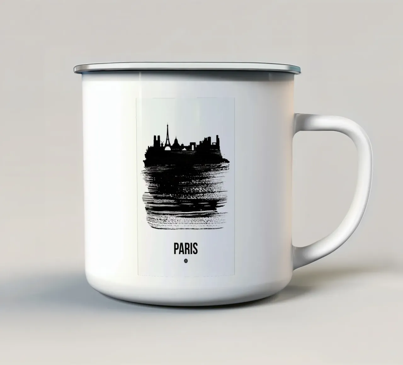 Paris Skyline Brush Stroke tazza in smalto da Naxart
