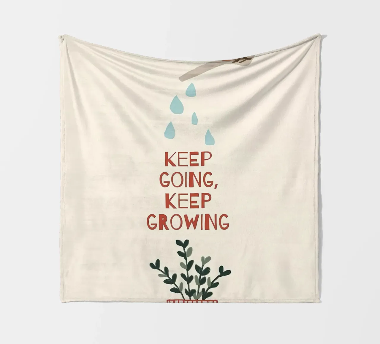 Continuare ad andare avanti, continuare a crescere coperta in pile da bonglantrungmuoi