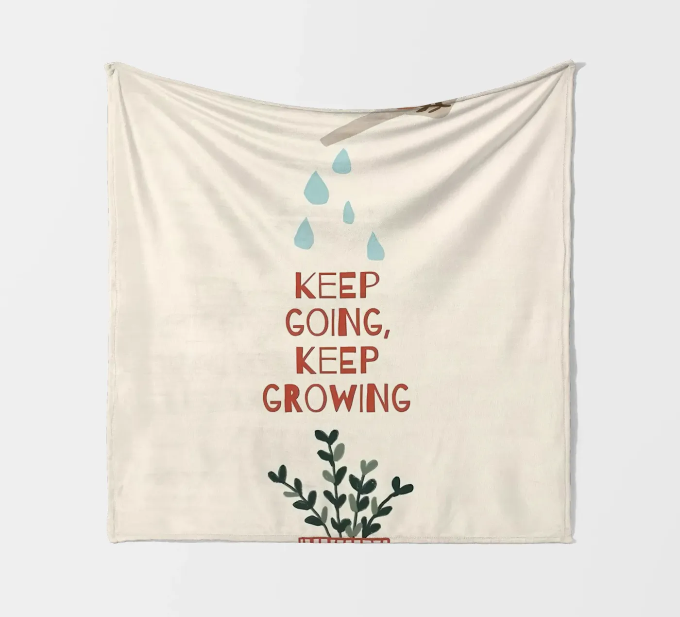 keep going keep growing fleece blanket by bonglantrungmuoi
