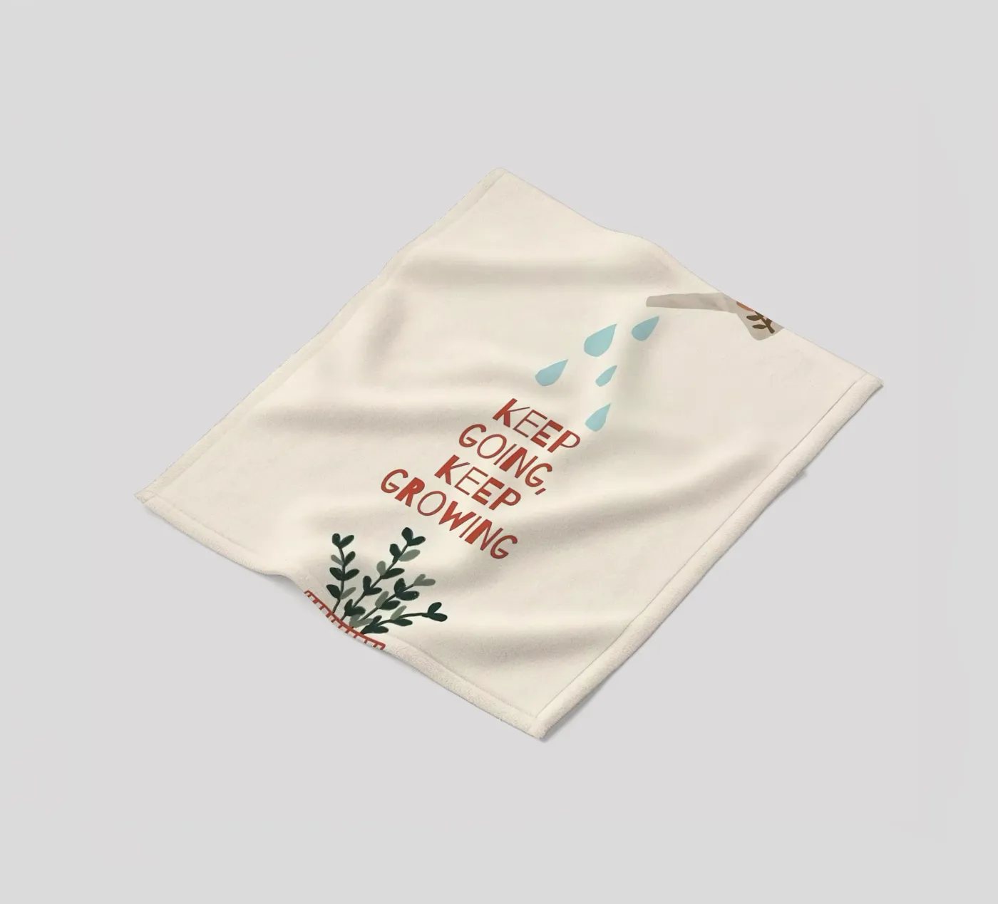 keep going keep growing fleece blanket by bonglantrungmuoi
