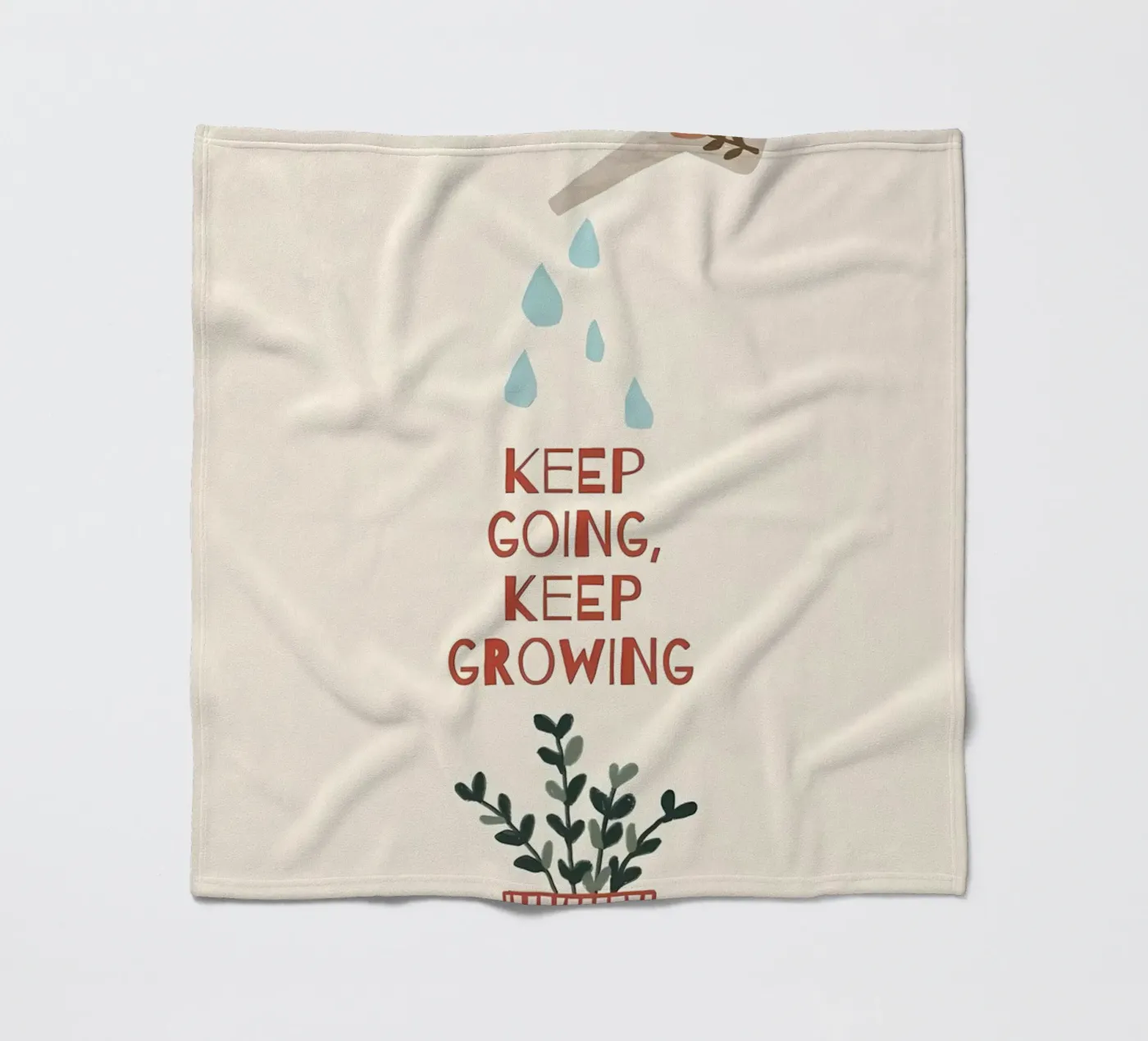 keep going keep growing fleece blanket by bonglantrungmuoi