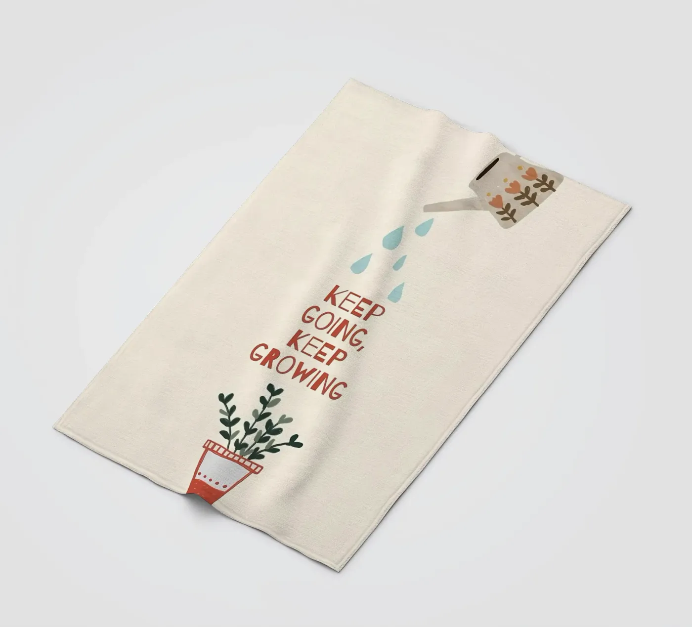 keep going keep growing fleece blanket by bonglantrungmuoi