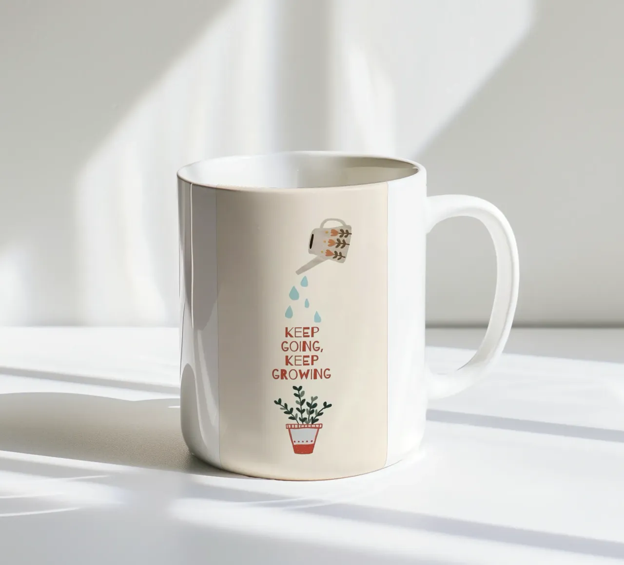 Continuare ad andare avanti, continuare a crescere tazza in ceramica da bonglantrungmuoi