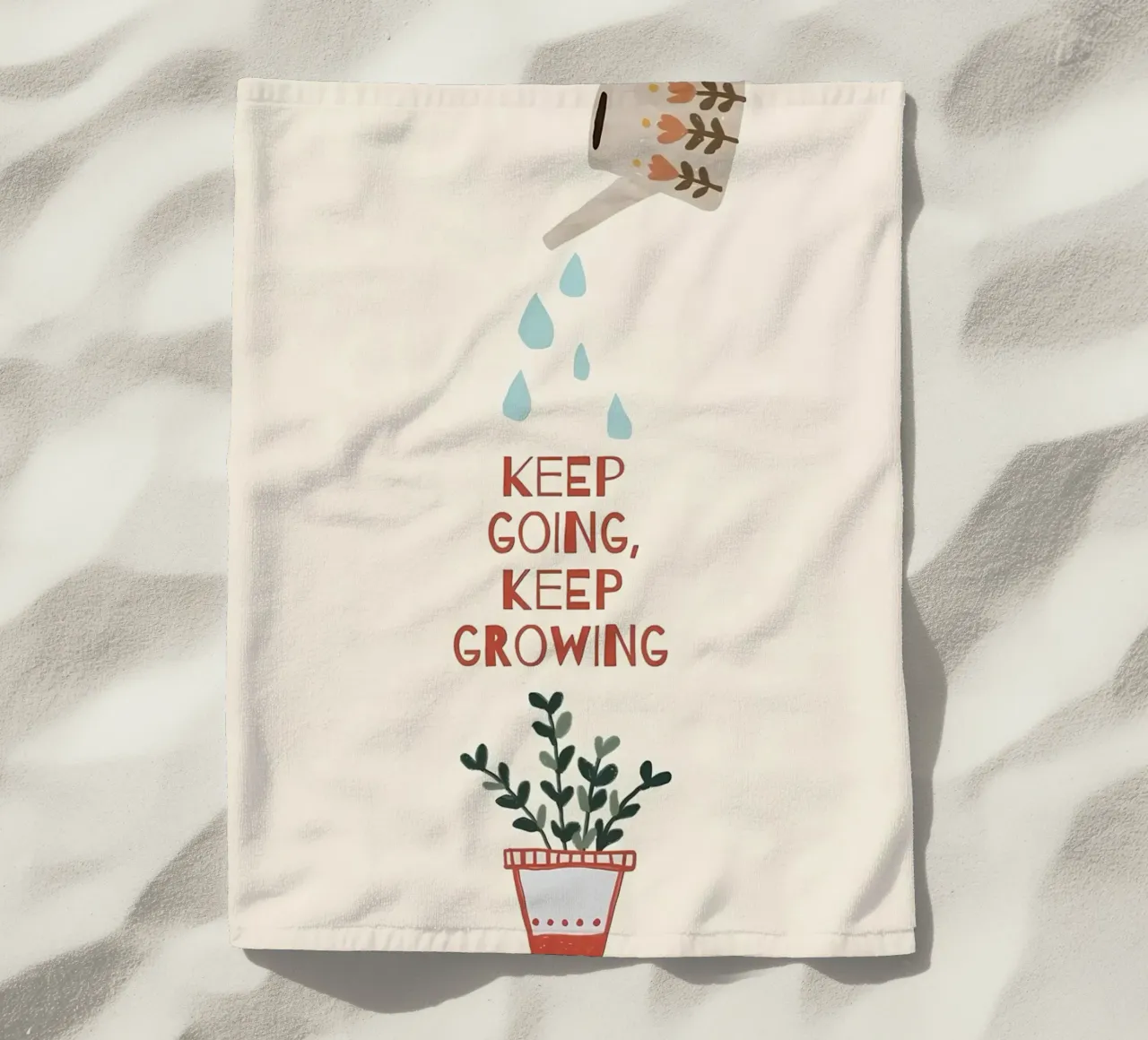 Continuare ad andare avanti, continuare a crescere telo mare da bonglantrungmuoi