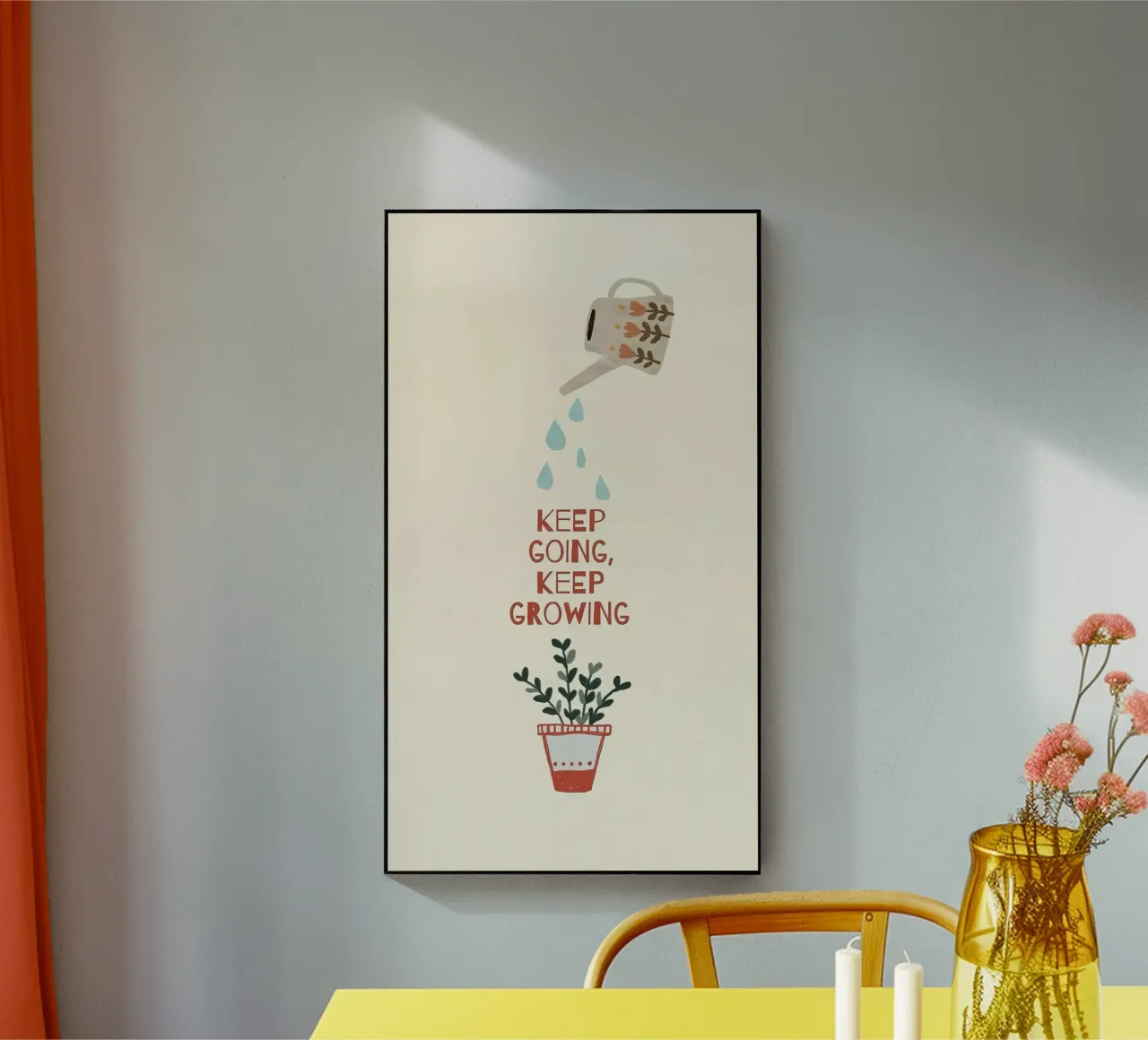 blijf doorgaan blijf groeien acryl van bonglantrungmuoi