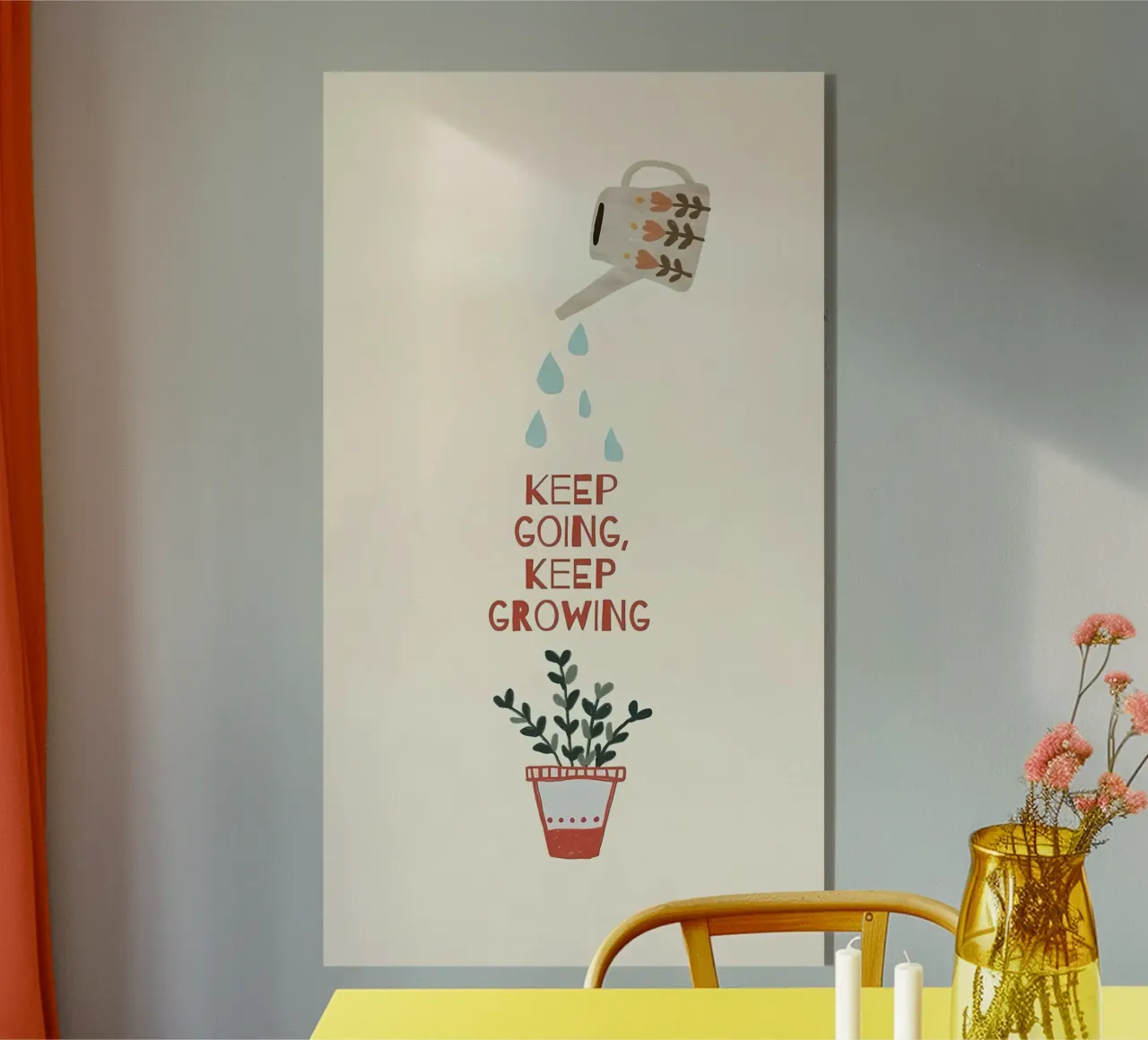 blijf doorgaan blijf groeien acryl van bonglantrungmuoi