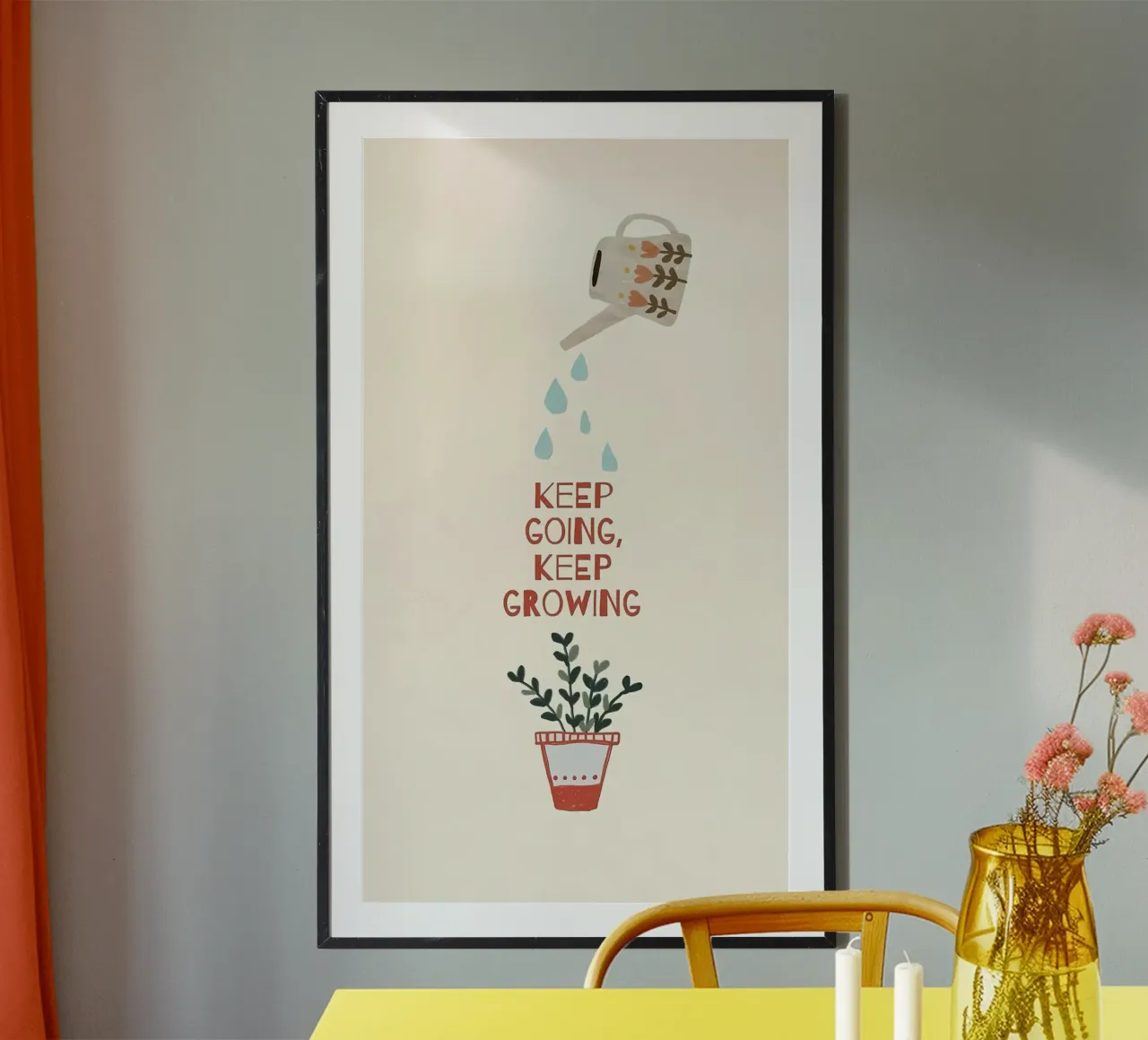 keep going keep growing poster by bonglantrungmuoi