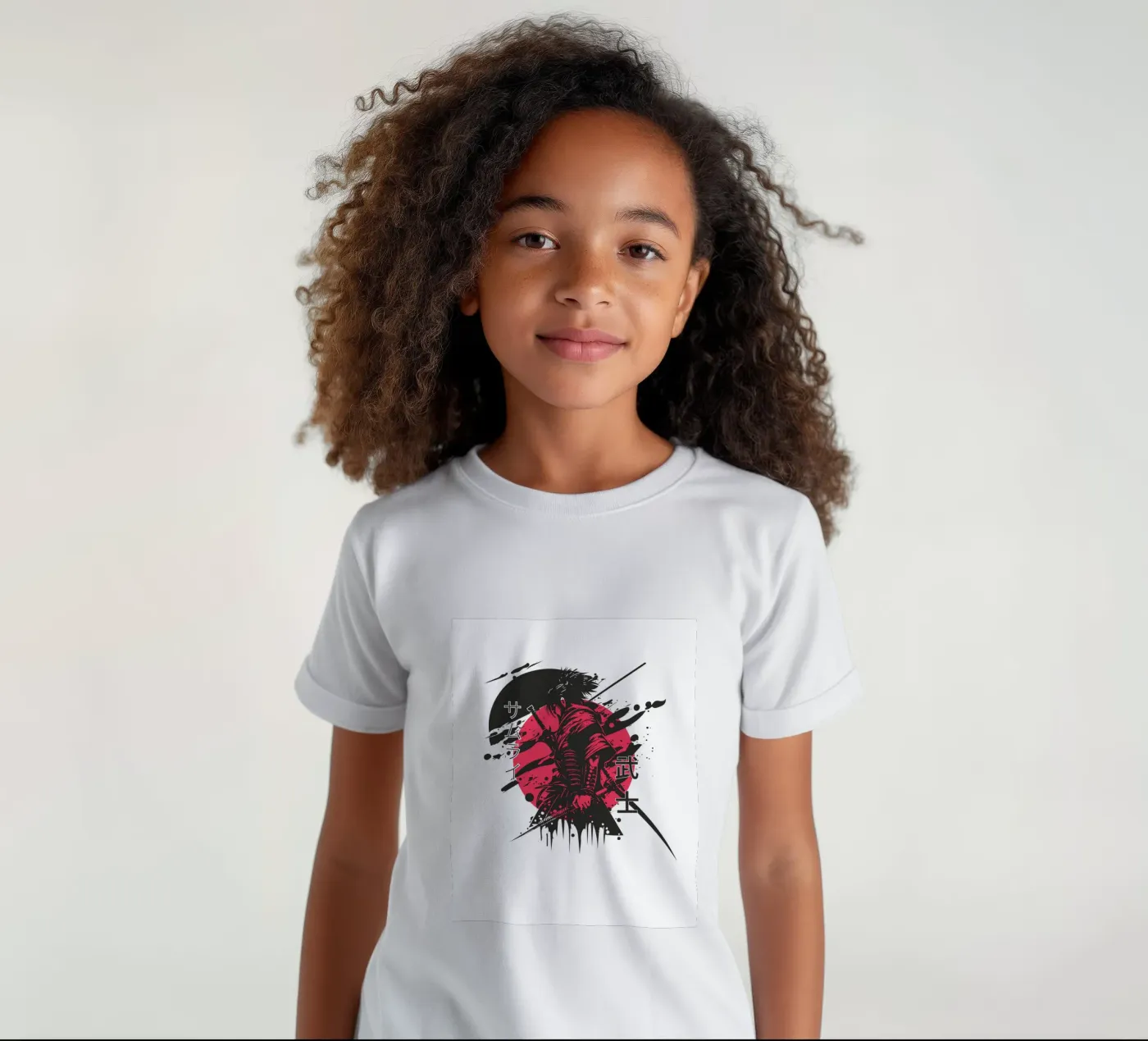 samurai t-shirt bambini da mazzihanq