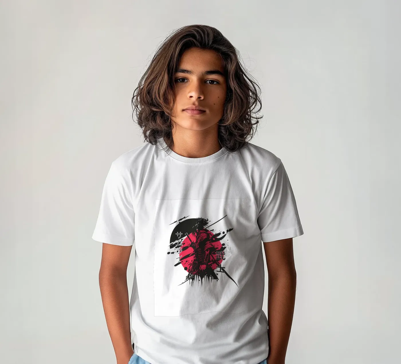 samurai t-shirt bambini da mazzihanq