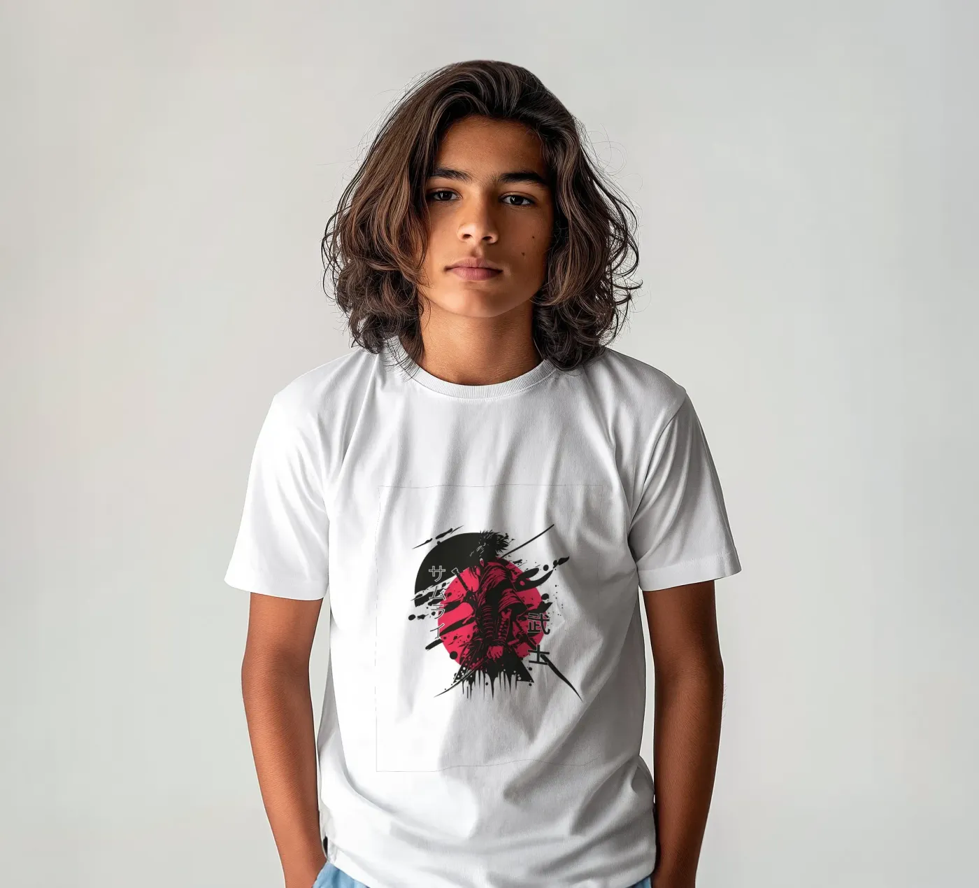 samurai t-shirt bambini da mazzihanq