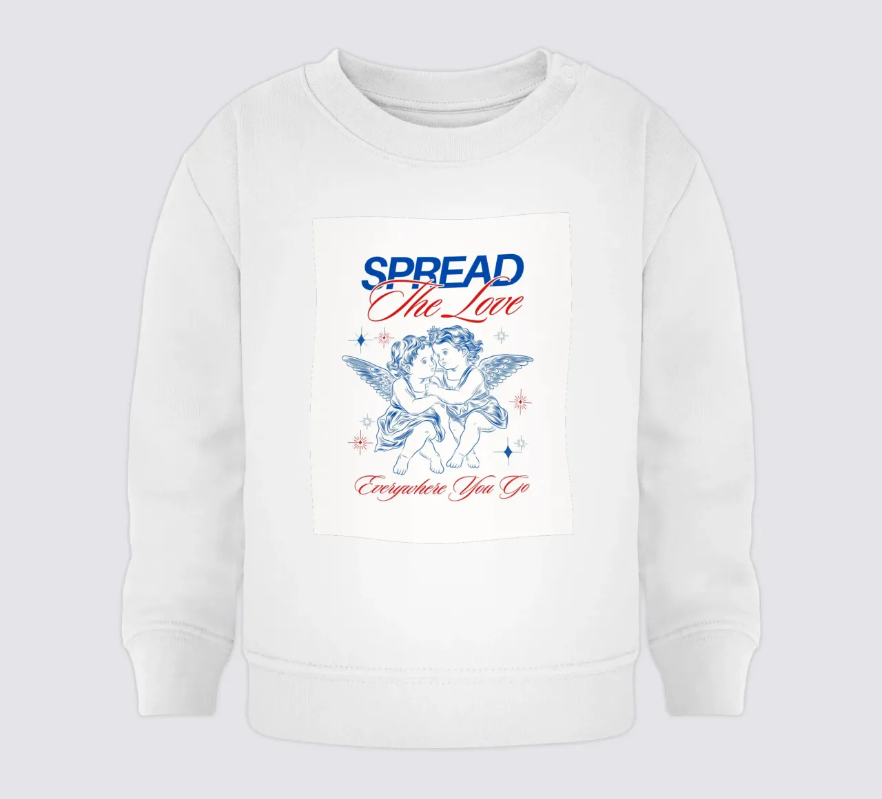 spread the love baby sweatshirt by mazzihanq