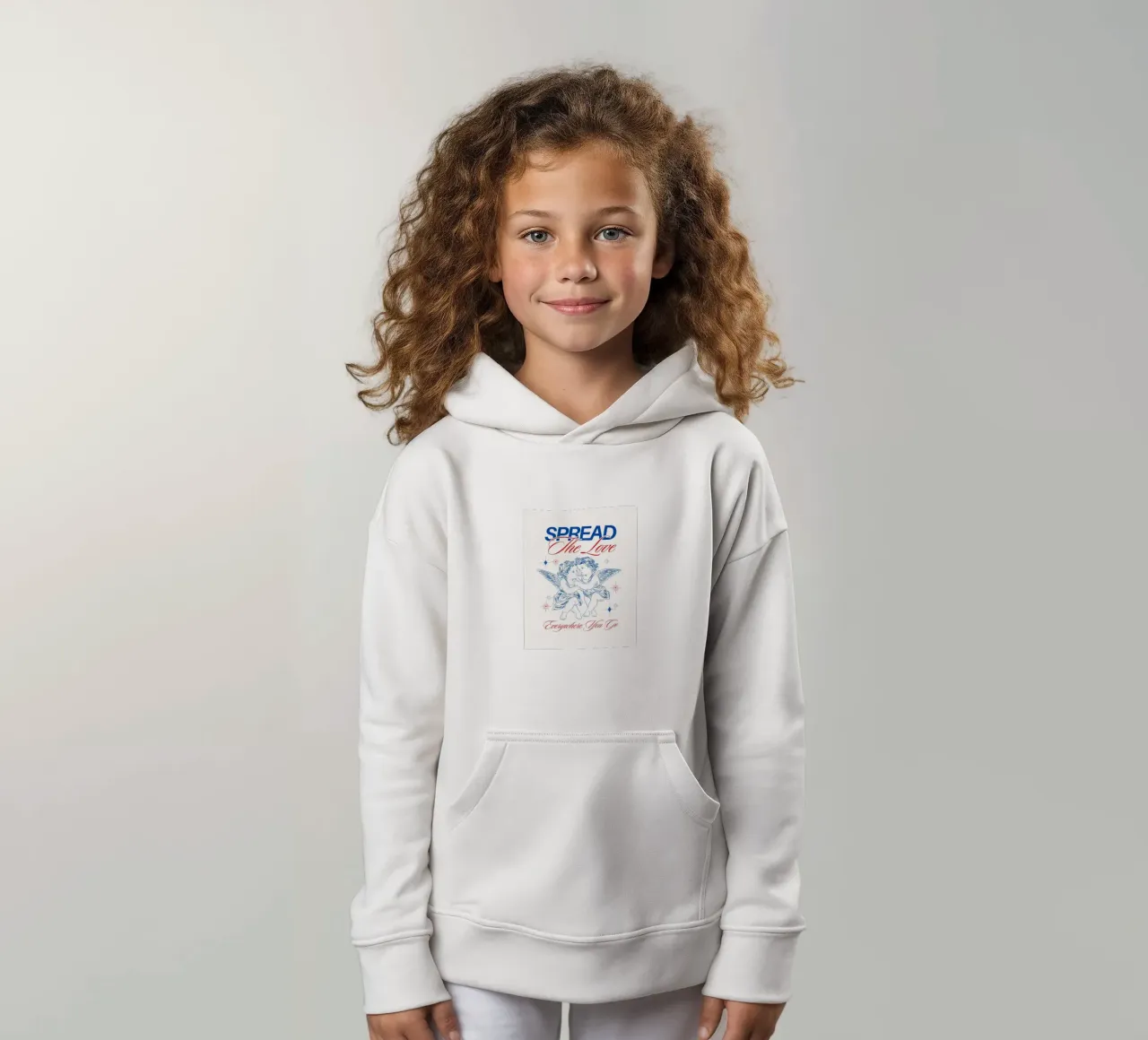 diffondere l'amore felpa bambino con cappuccio da mazzihanq