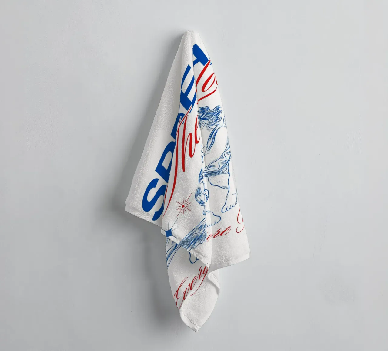 diffondere l'amore asciugamano da bagno da mazzihanq