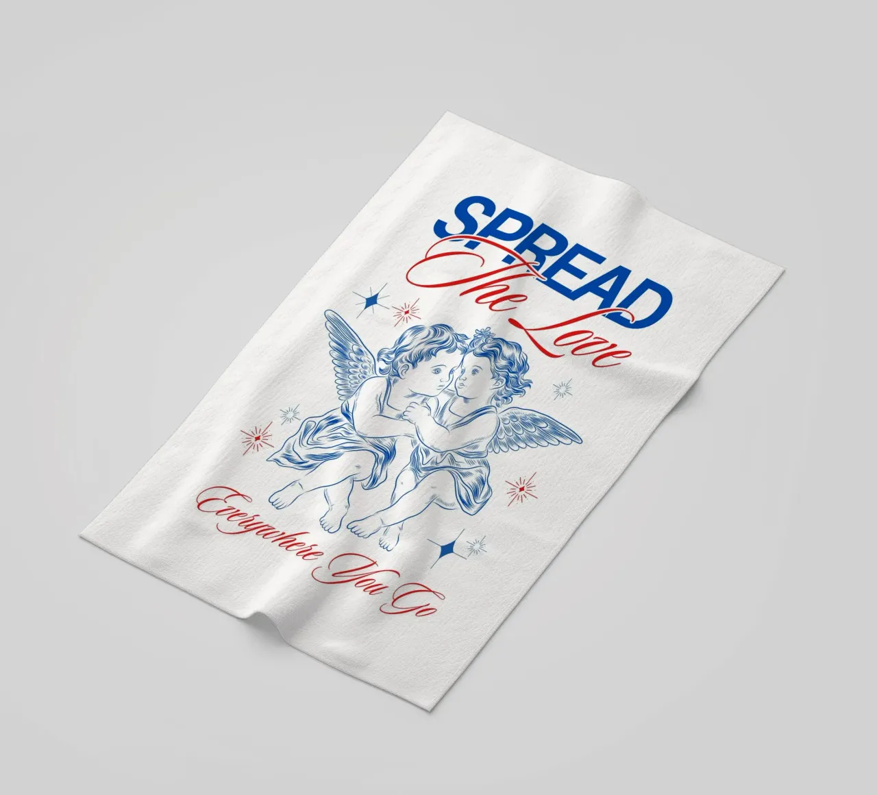 verspreid de liefde strandhanddoek van mazzihanq