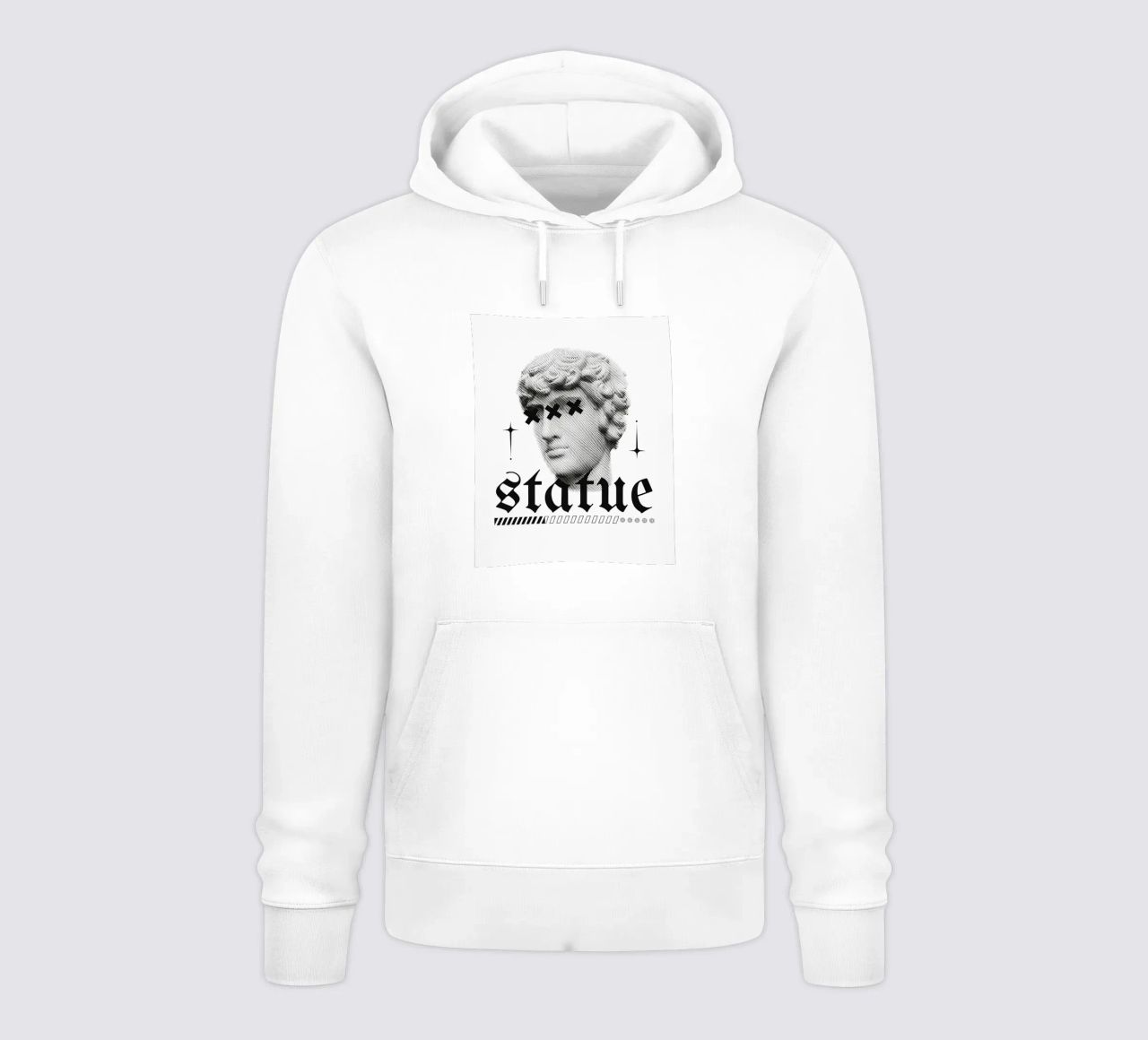 statua felpa con cappuccio da mazzihanq