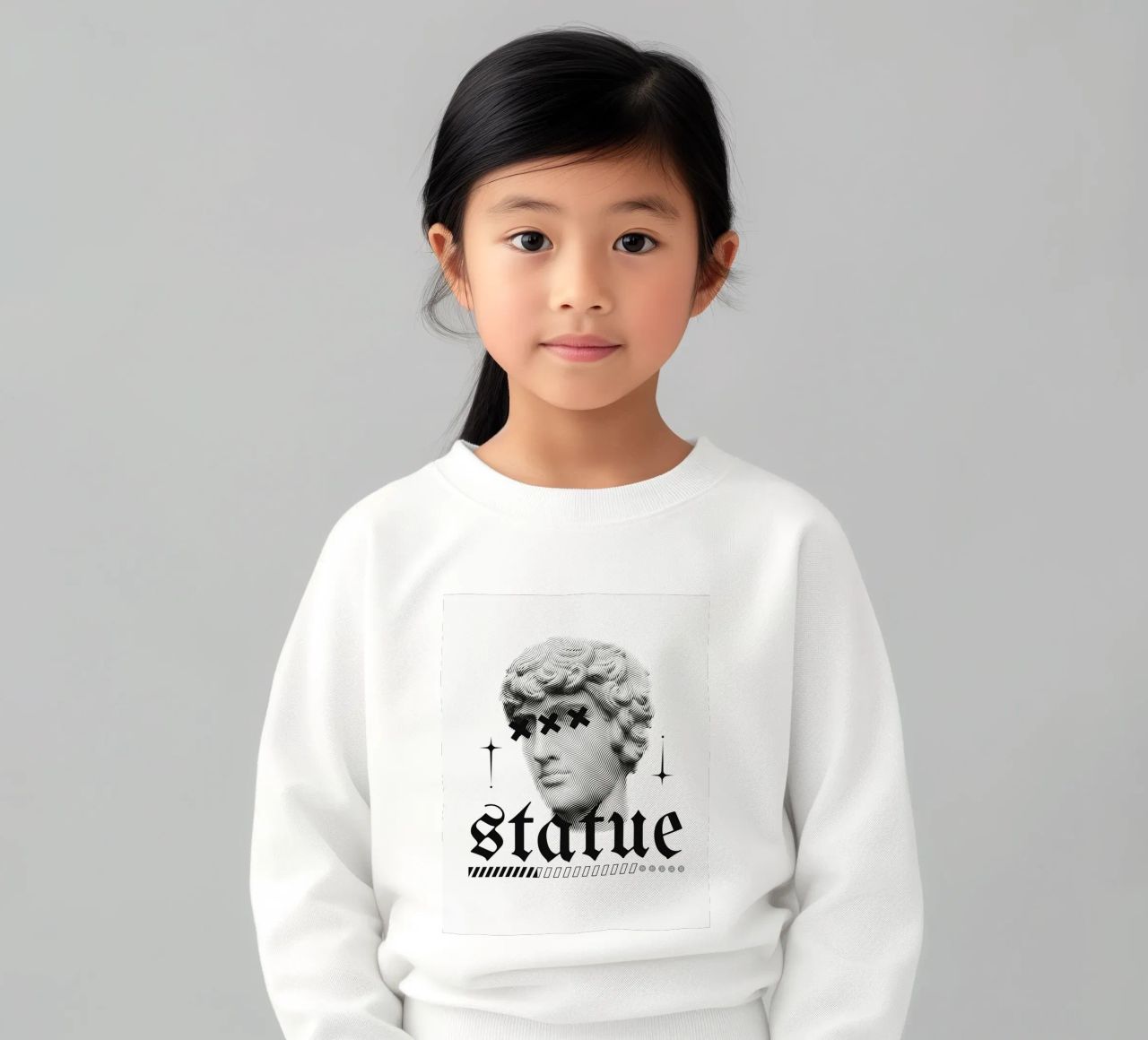 statua felpa bambino da mazzihanq