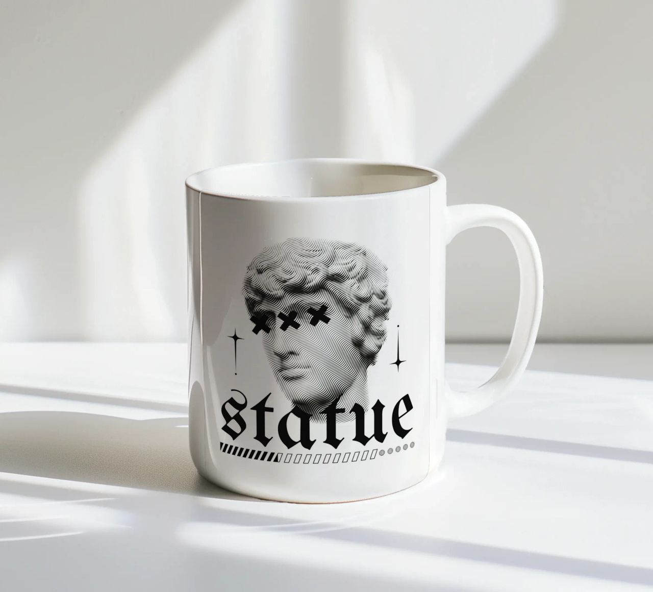 statua tazza in ceramica da mazzihanq