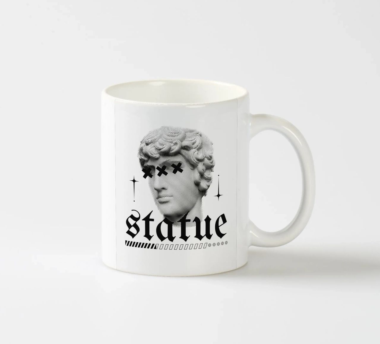 statua tazza in ceramica da mazzihanq