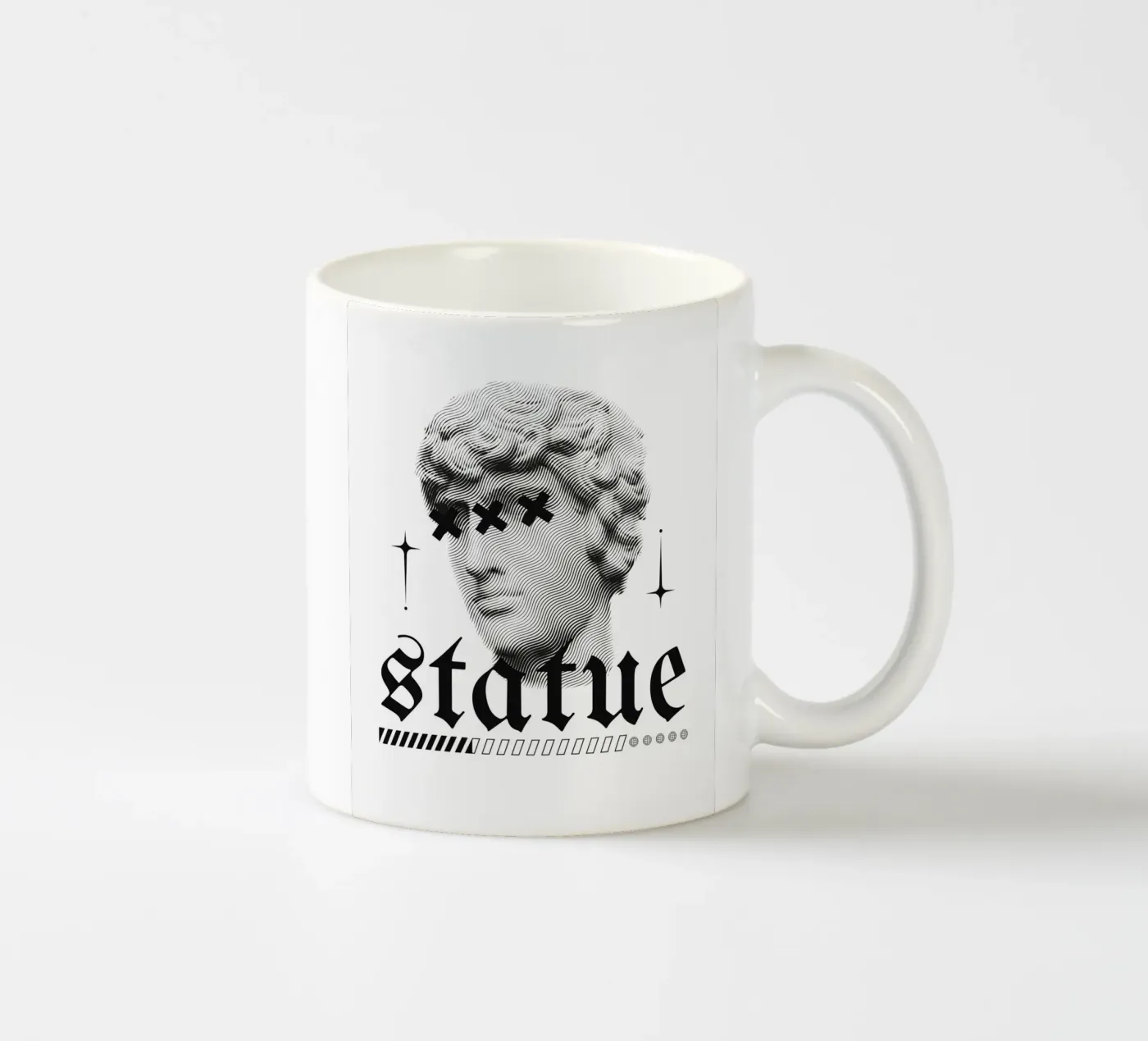 statue ceramic mug by mazzihanq