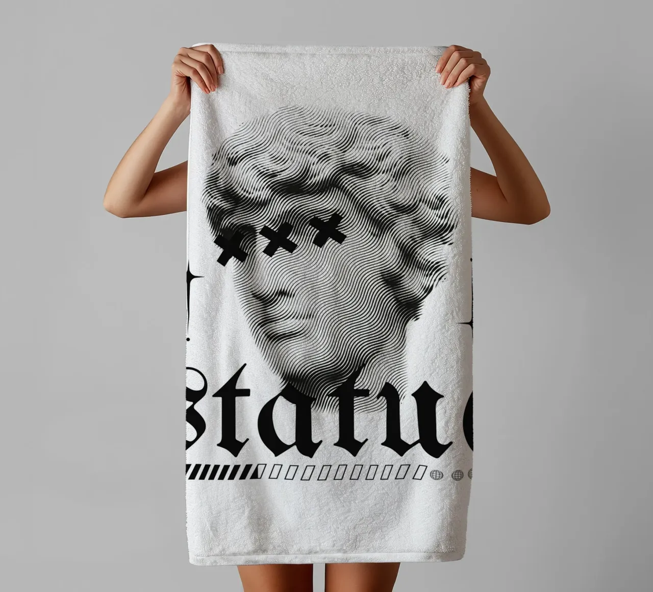 statua asciugamano da bagno da mazzihanq