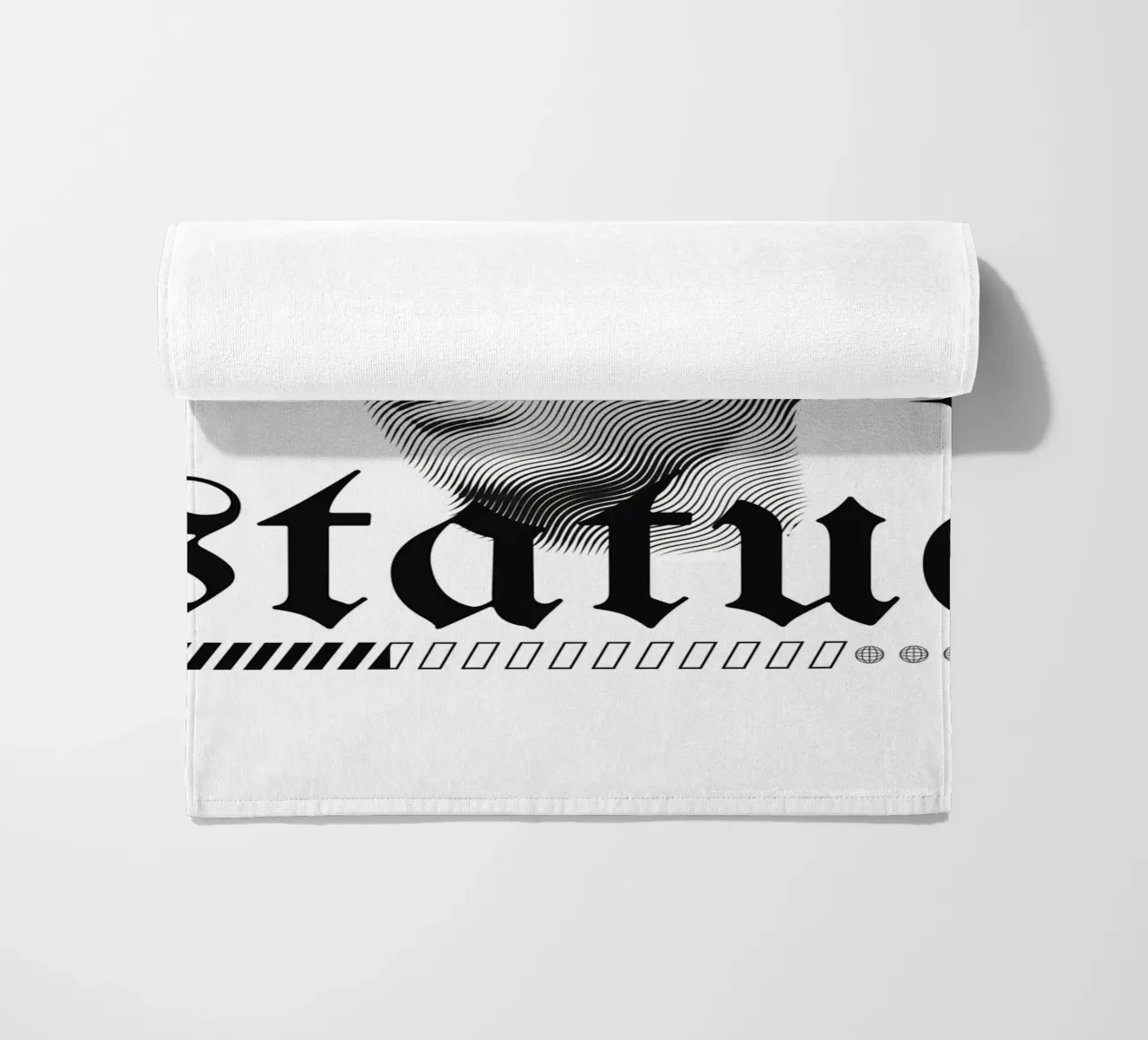 statue beach towel by mazzihanq