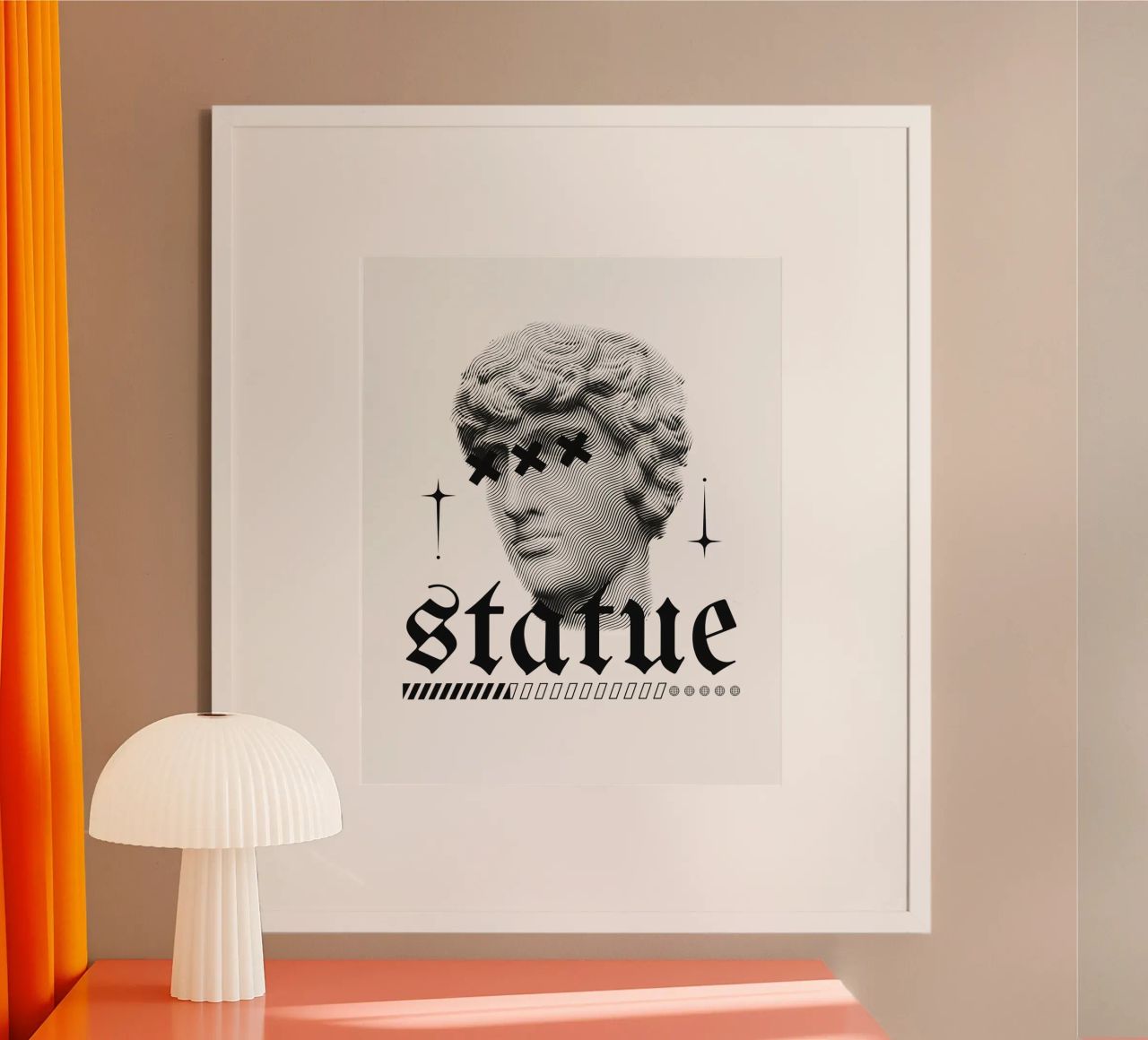 statua poster con telaio in plastica da mazzihanq