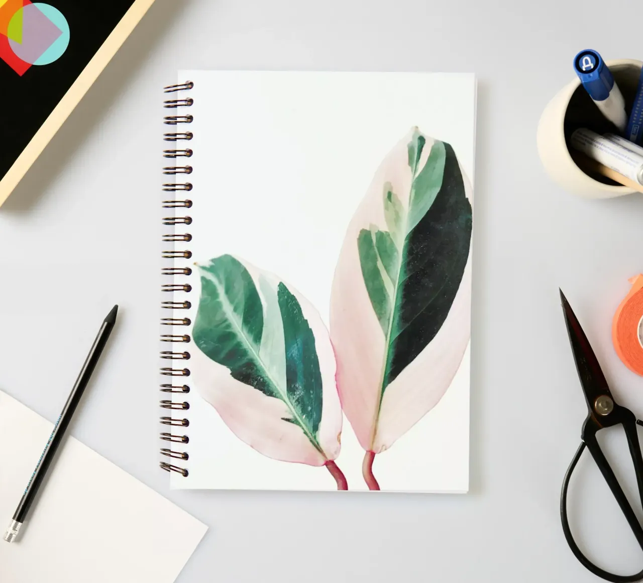 Foglie rosa I diario ad anelli da Cassia Beck Photography
