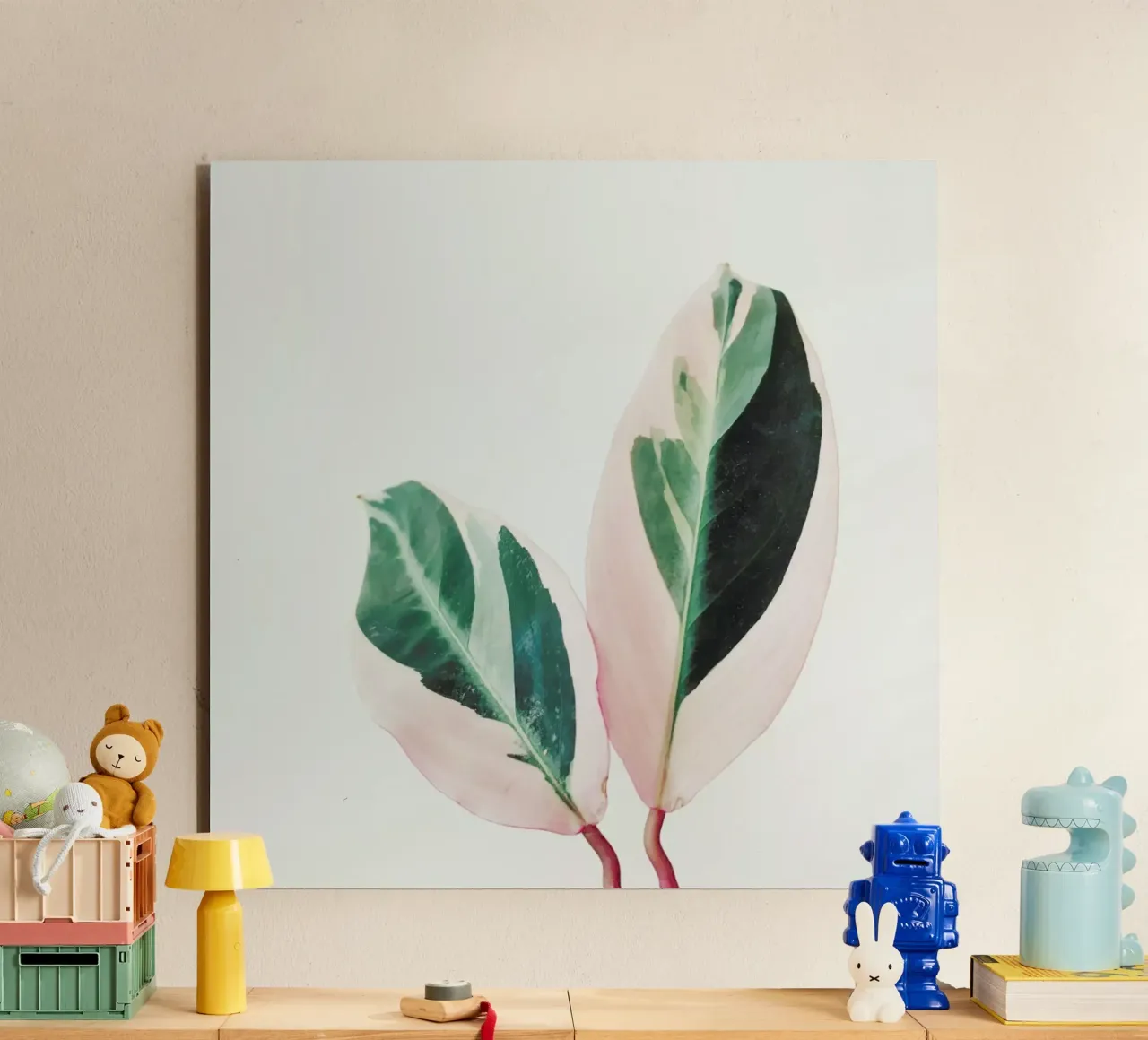 Foglie rosa I alluminio dibond da Cassia Beck Photography