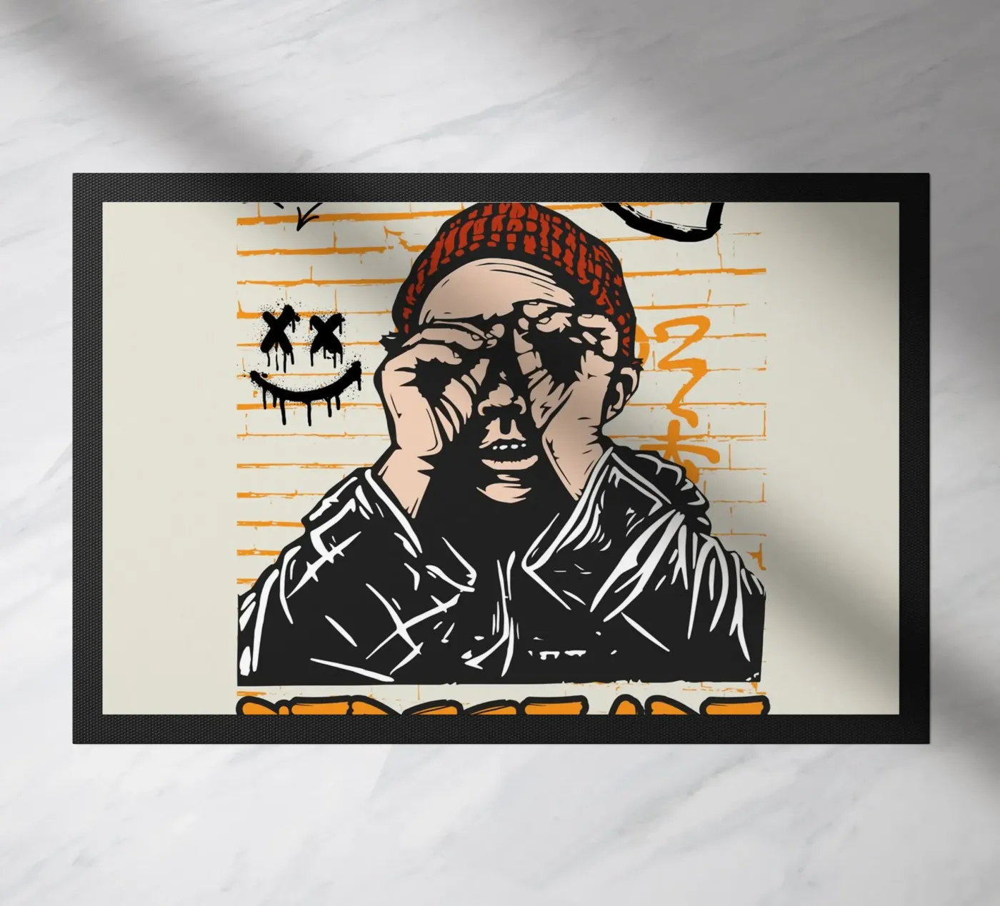 Straßenkunst Fußmatte von mazzihanq