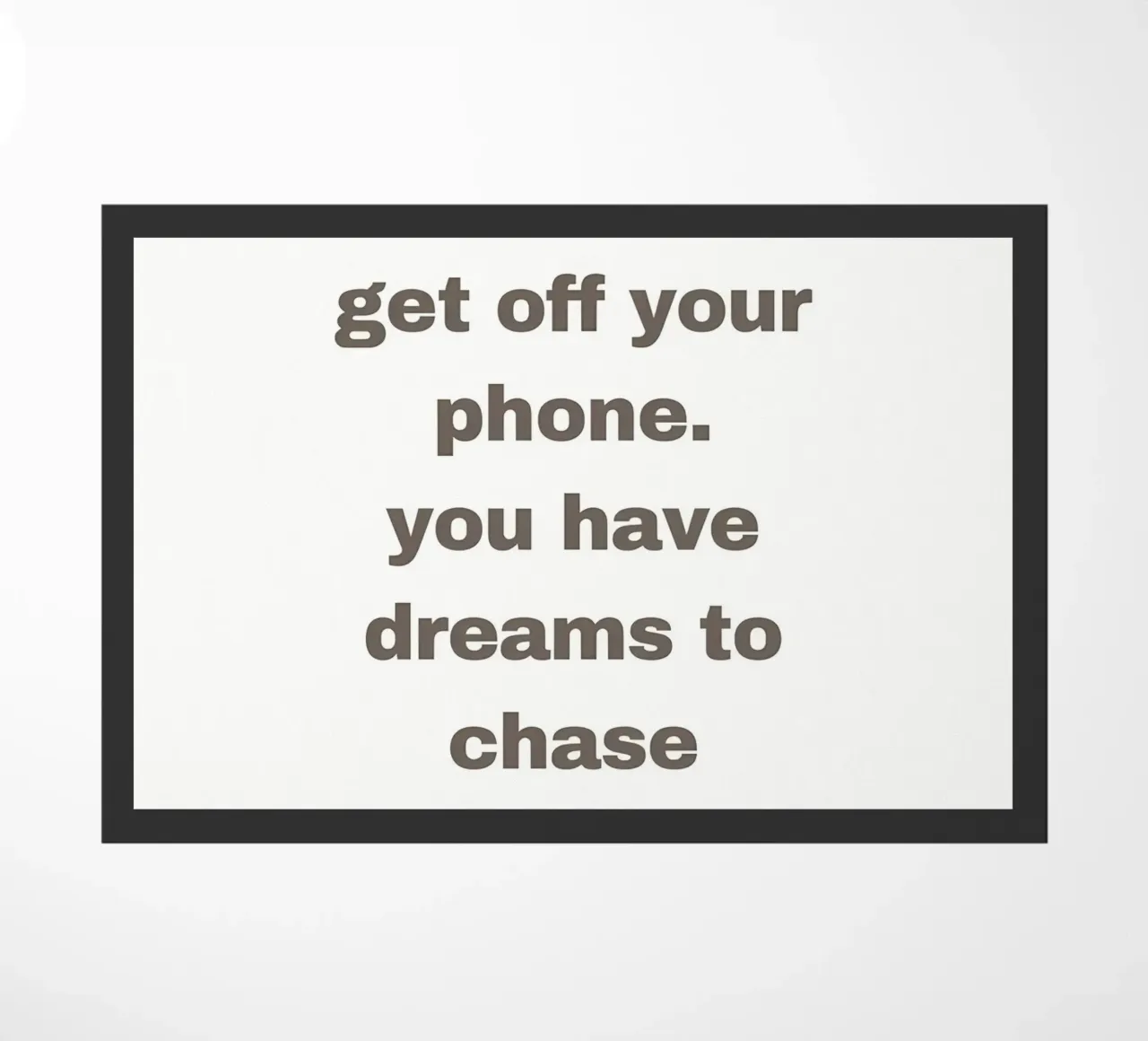 positive hinking mindset doormat by bonglantrungmuoi