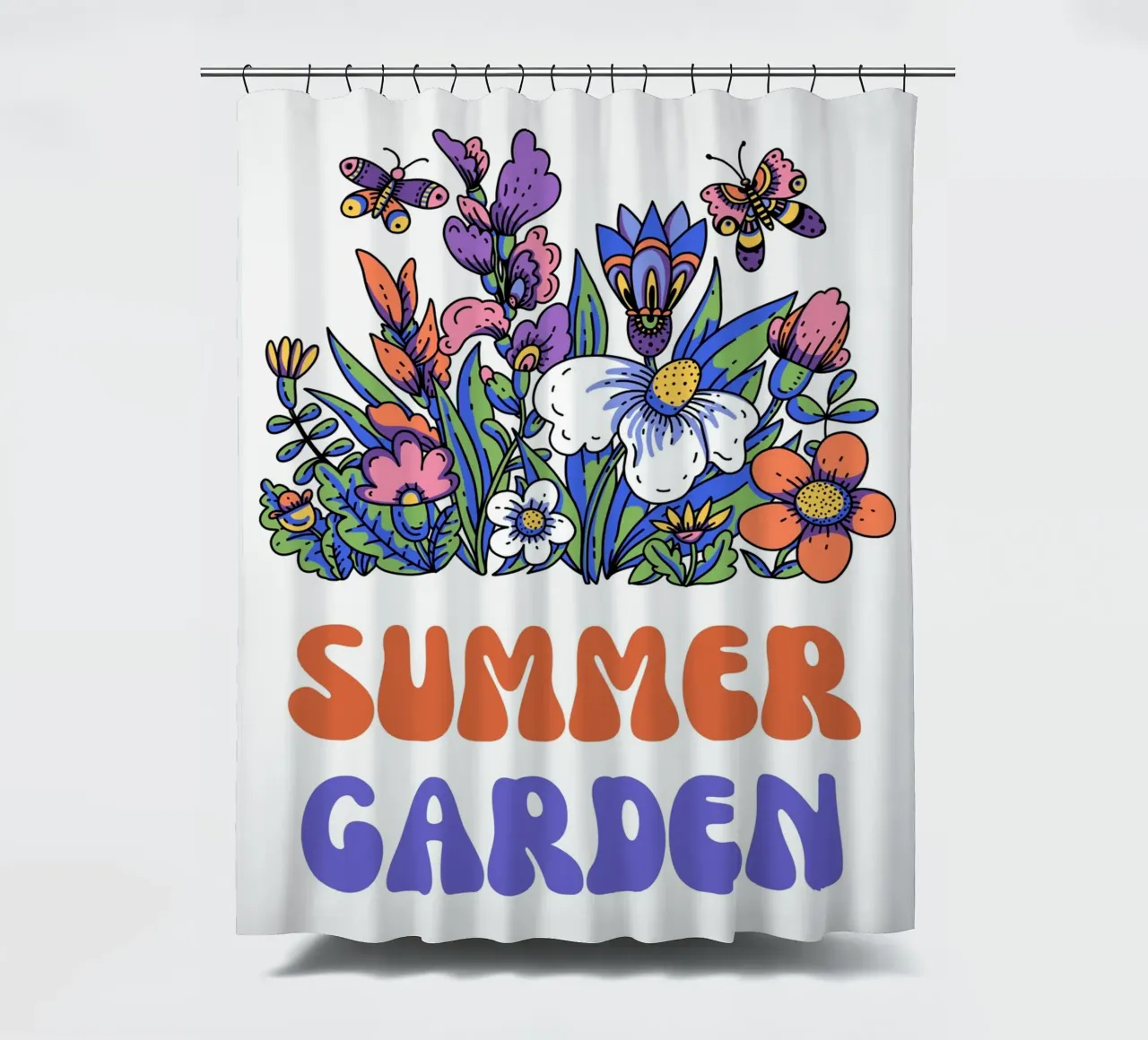 summer garden shower curtain by mazzihanq