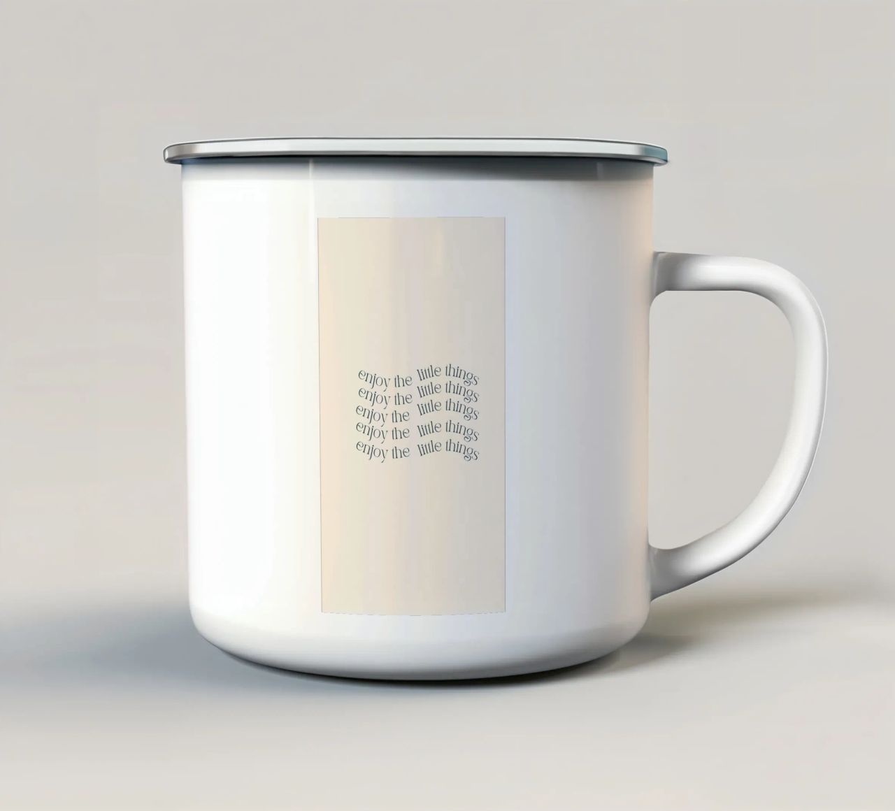 Sfondo positivo per iPhone tazza in smalto da bonglantrungmuoi