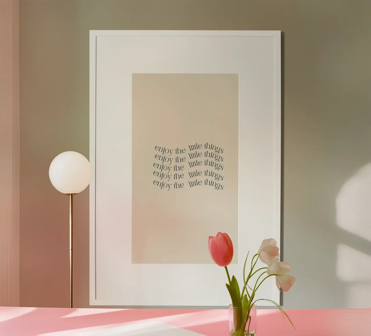 Sfondo positivo per iPhone poster con telaio in alluminio da bonglantrungmuoi