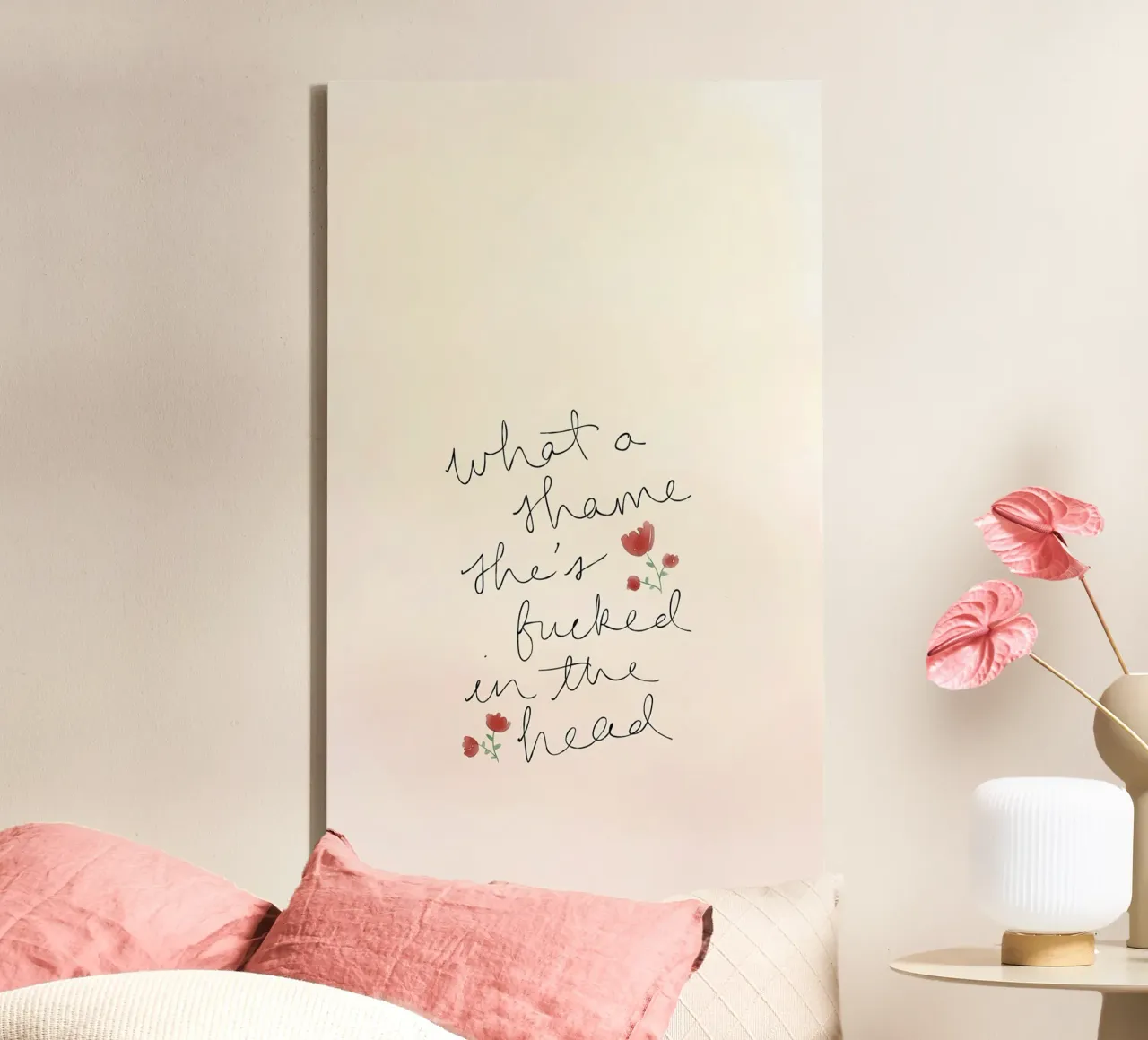qoute tela con Cornice a cassetta da bonglantrungmuoi