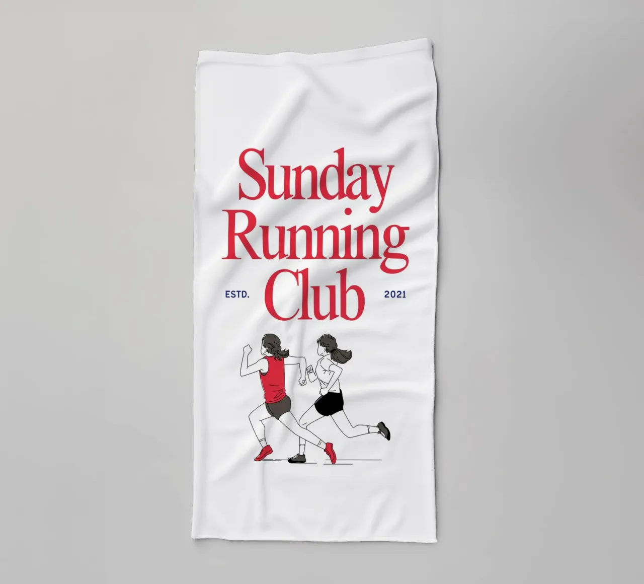 sunday running club towel by mazzihanq