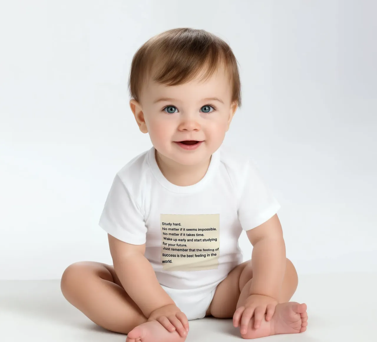 Erinnern Sie sich an das Gefühl des Studiums Kurzarm Babybody von bonglantrungmuoi
