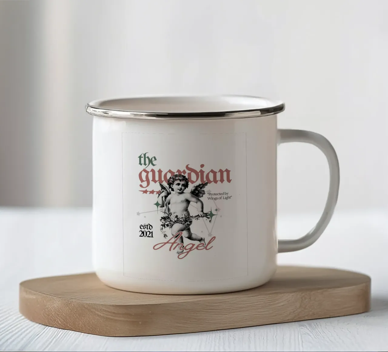 il guardiano tazza in smalto da mazzihanq