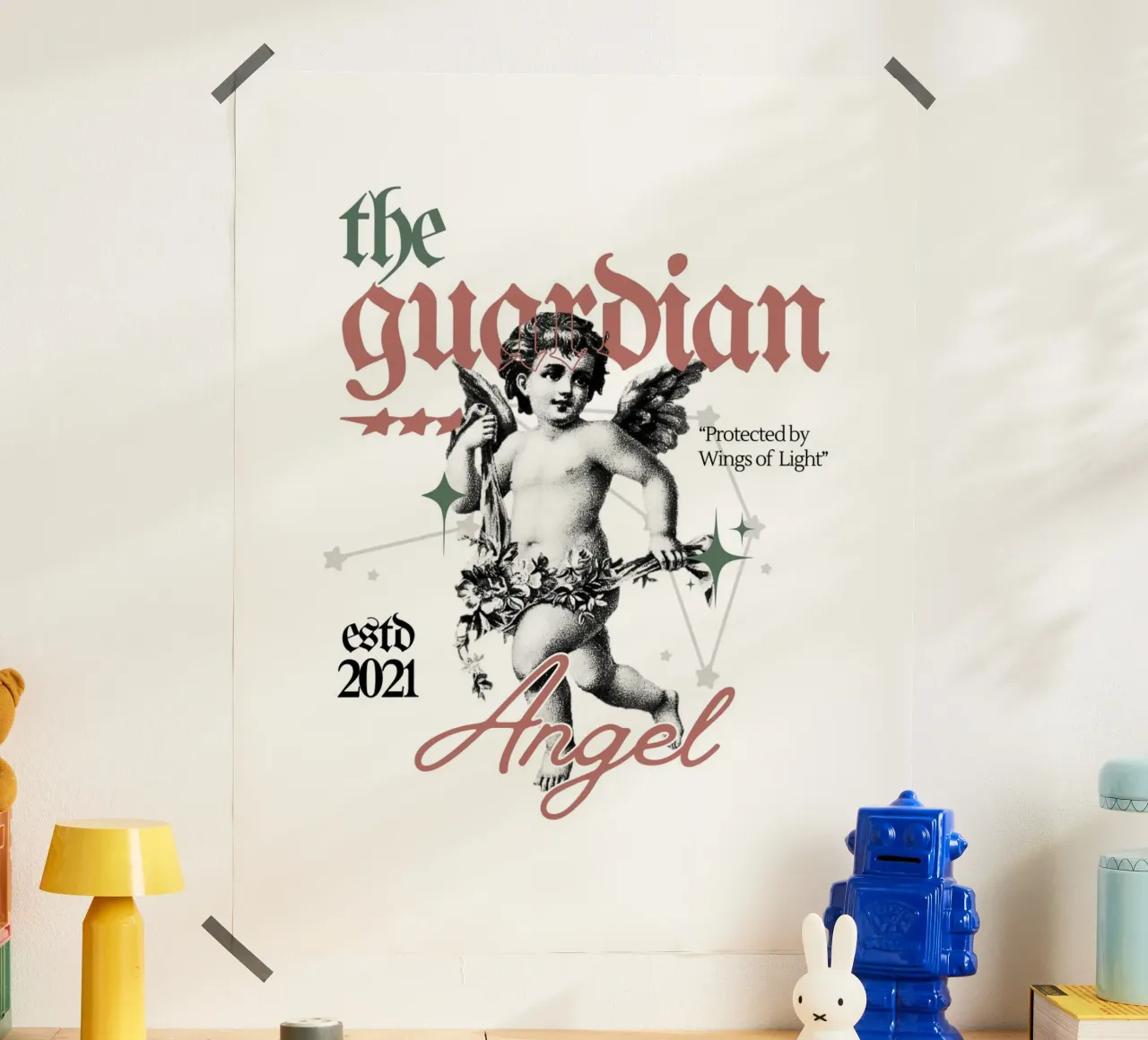 il guardiano poster con telaio in plastica da mazzihanq