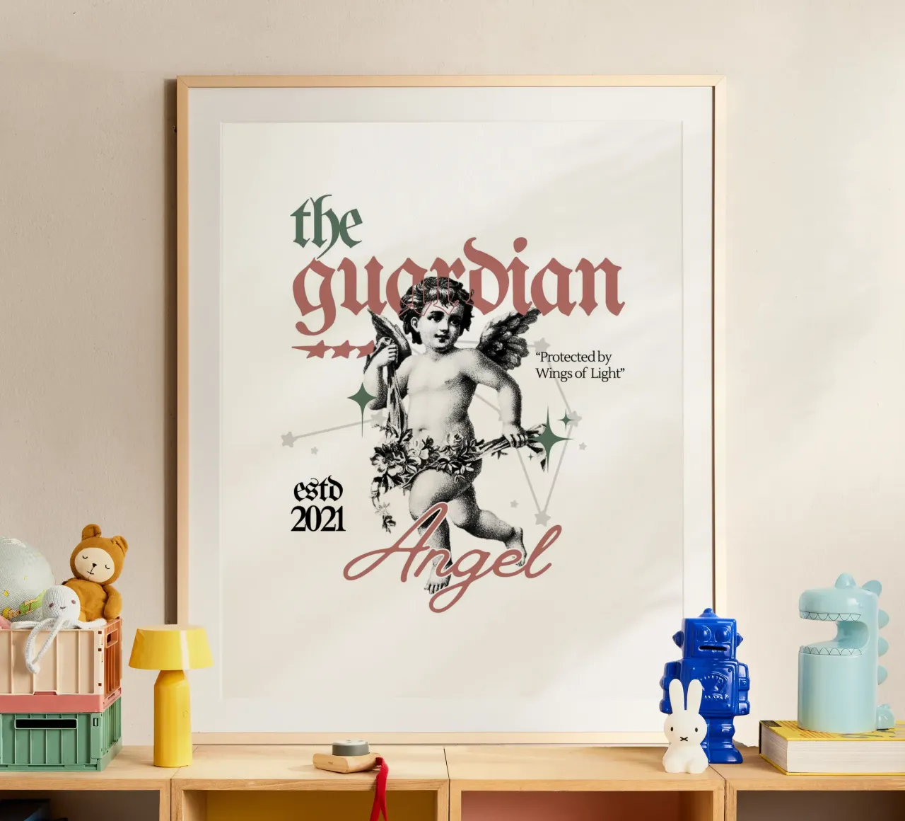 il guardiano poster con telaio in plastica da mazzihanq