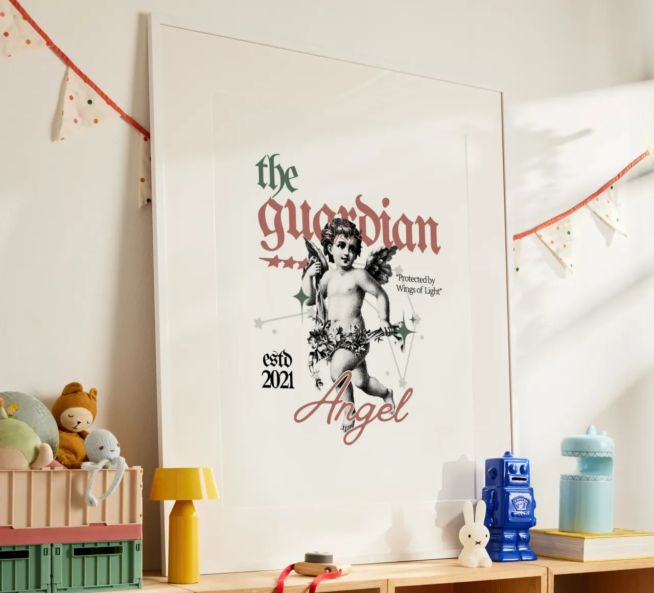 il guardiano poster con telaio in plastica da mazzihanq
