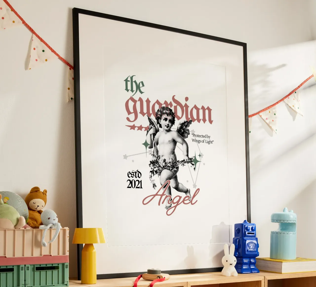 il guardiano poster con telaio in plastica da mazzihanq