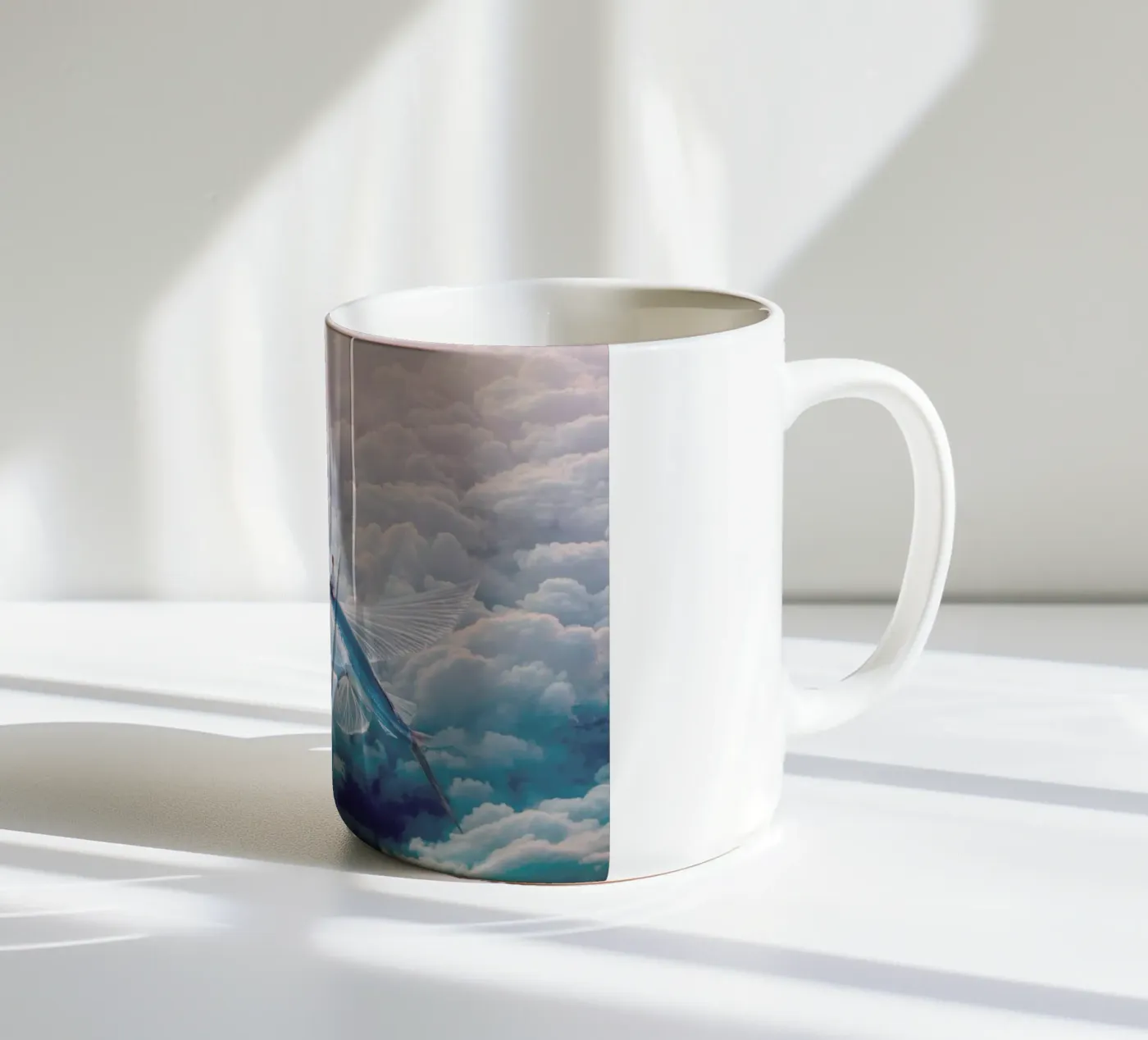Plane ceramic mug by Eugene Soloviev