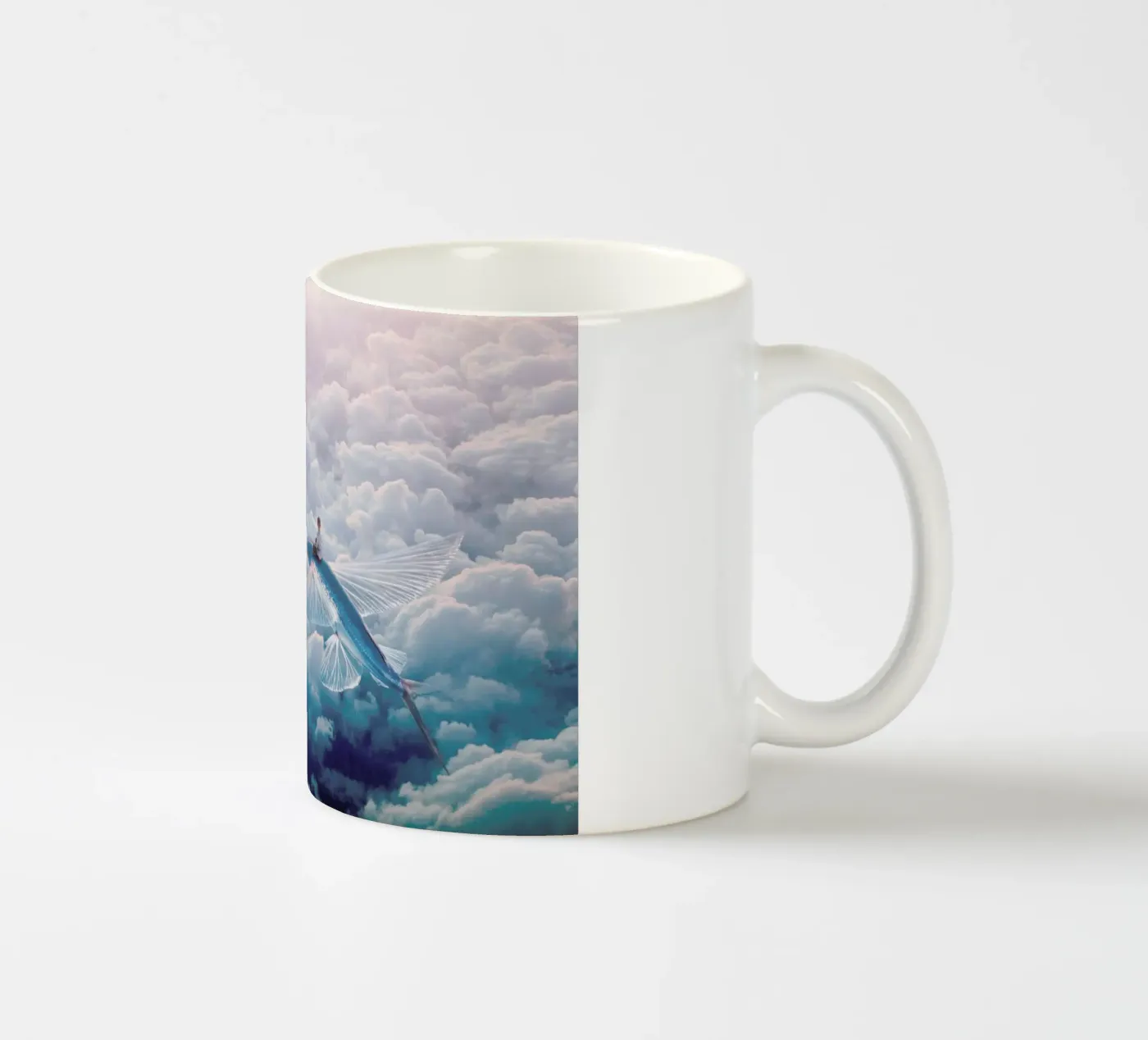 Plane ceramic mug by Eugene Soloviev