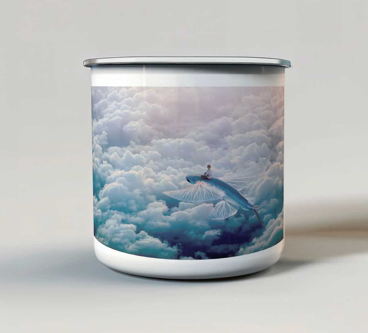 Plane tazza in smalto da Eugene Soloviev