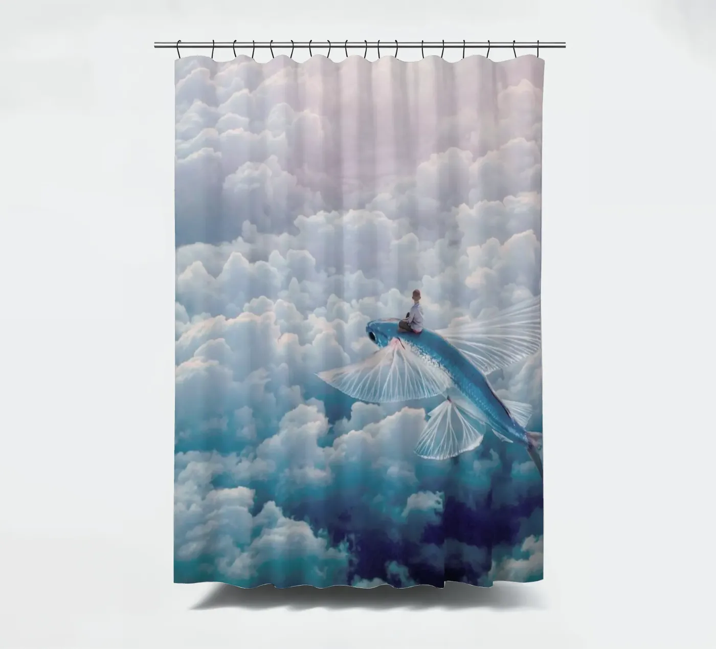 Plane douchegordijn van Eugene Soloviev