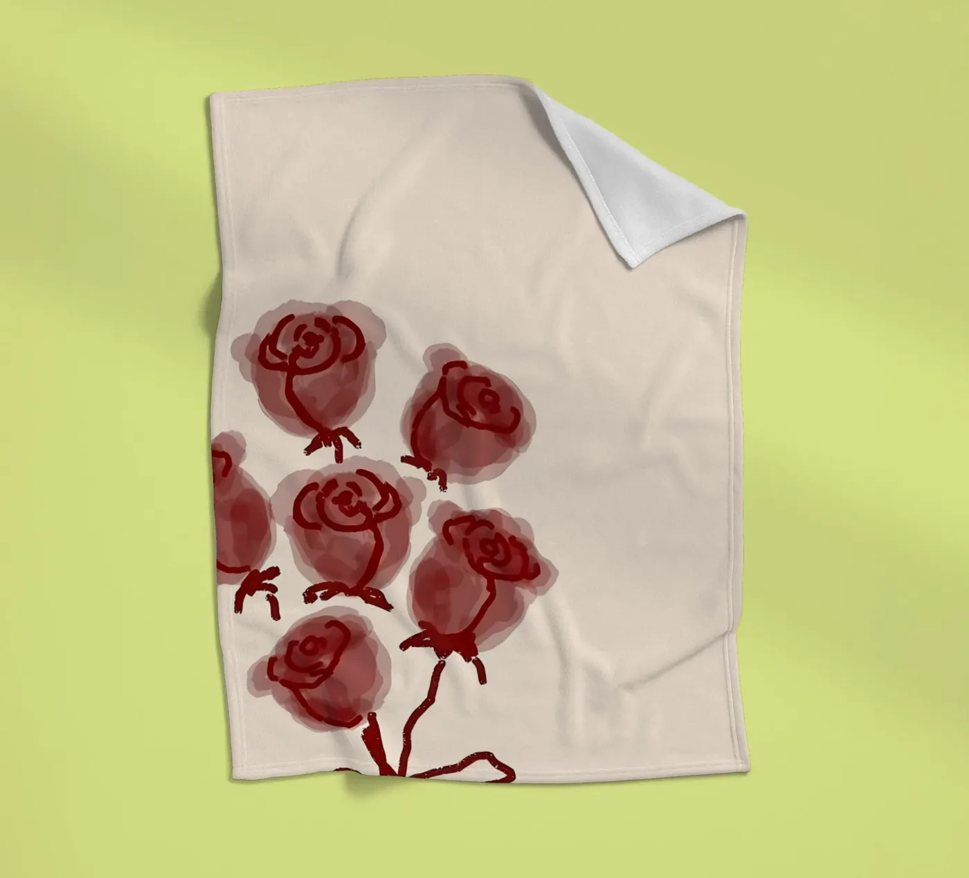 rose fleece blanket by bonglantrungmuoi