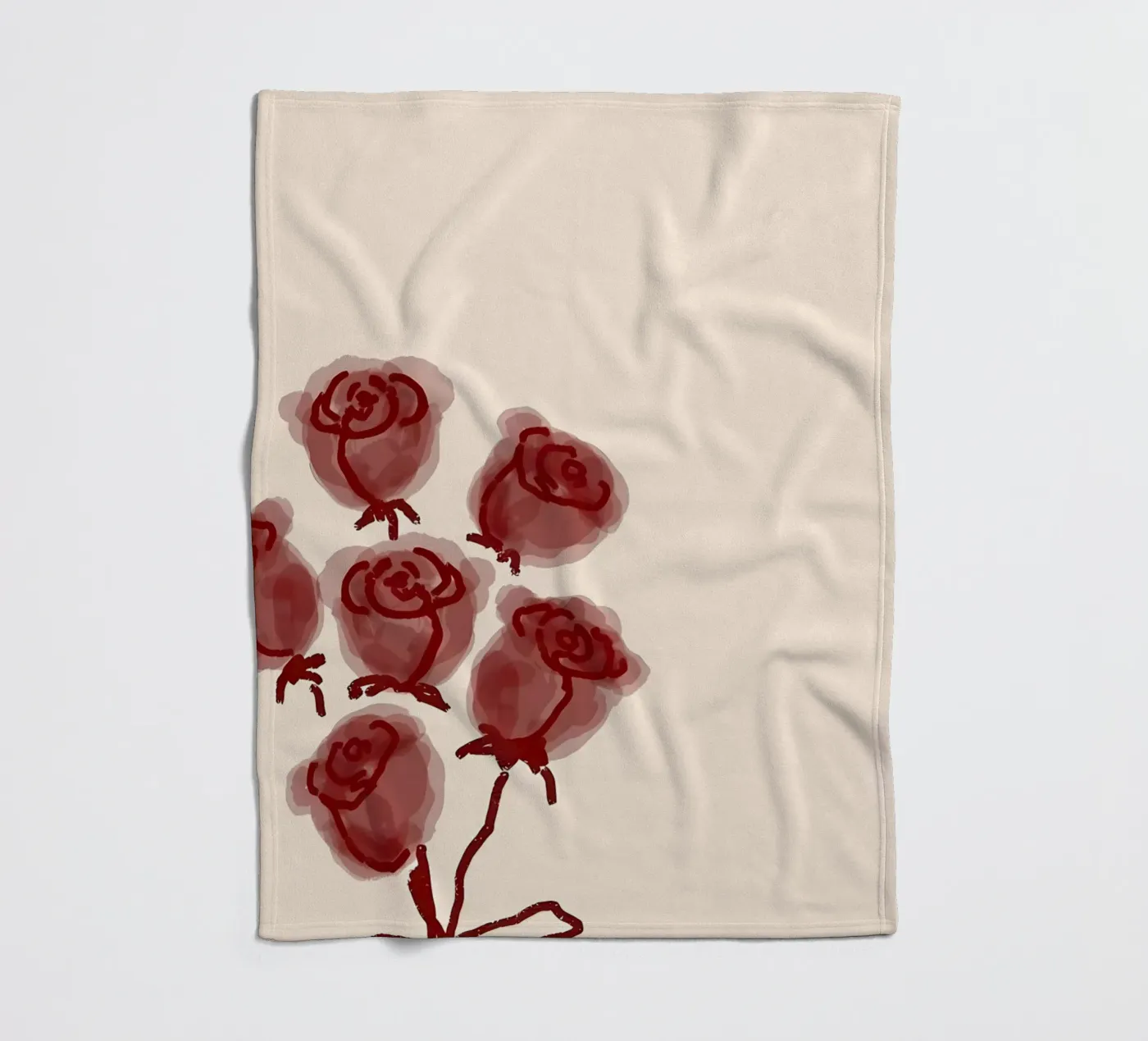 rose fleece blanket by bonglantrungmuoi