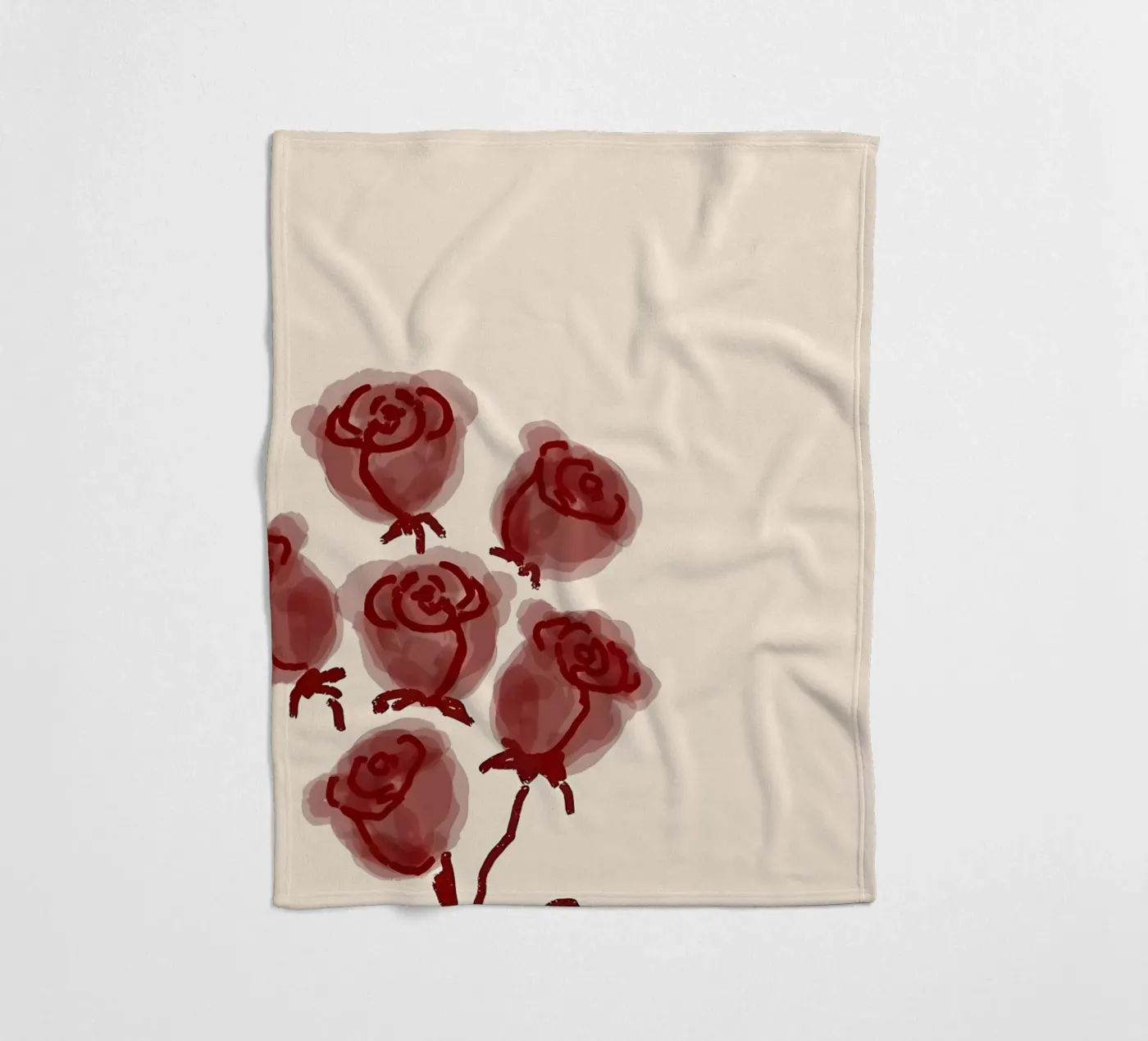 rose fleece blanket by bonglantrungmuoi